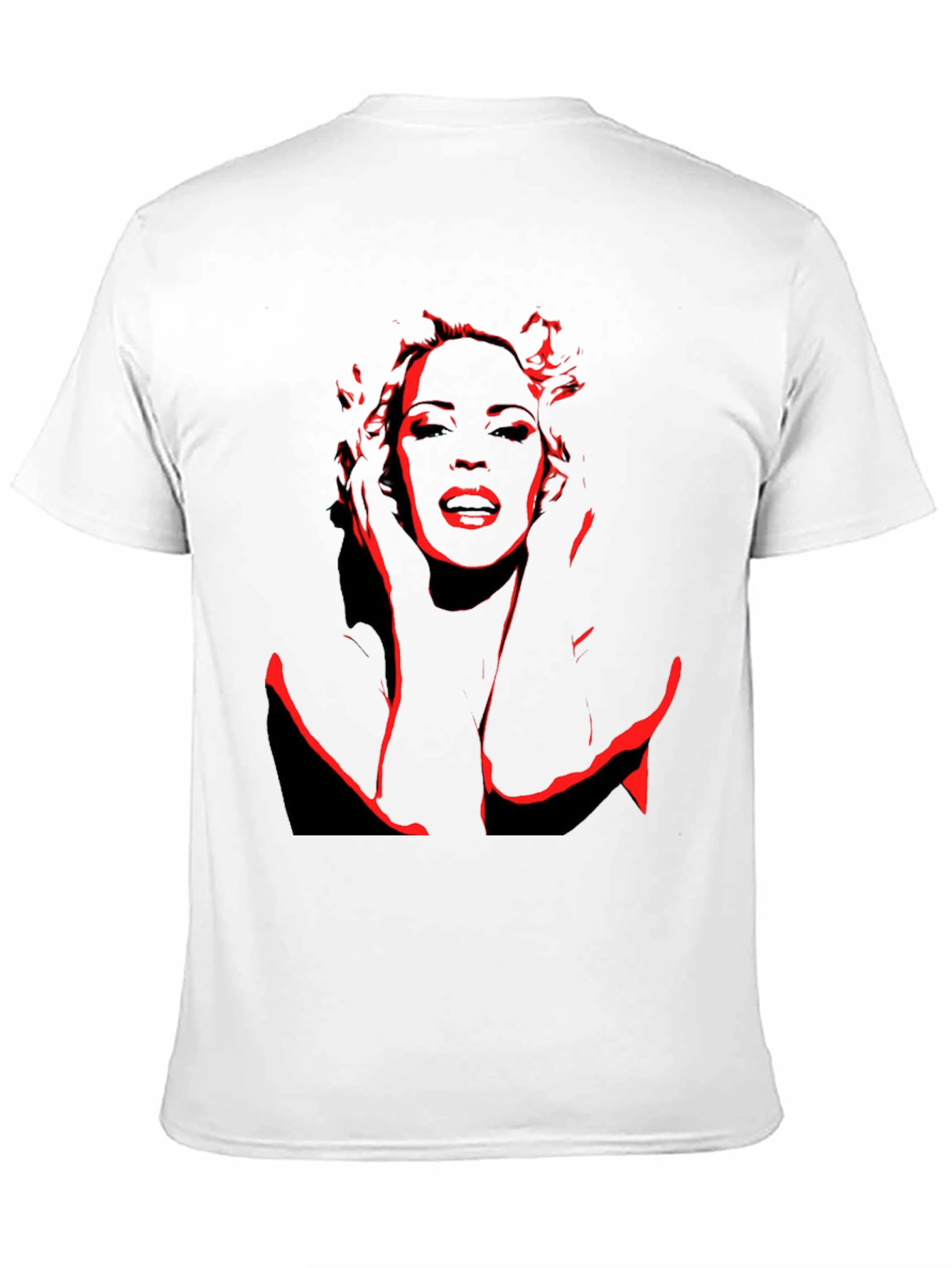 Black Red Silhouette Graphic Black T-Shirt view 11