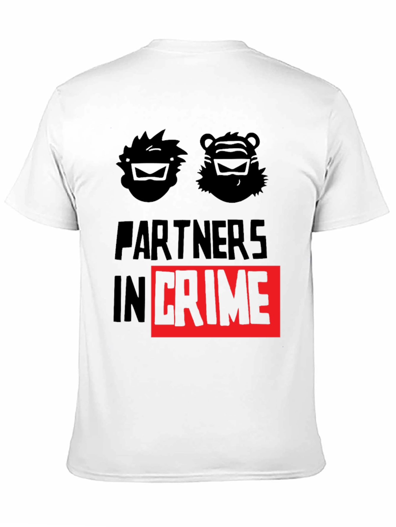 Black Partners in Crime Graphic T-Shirt - Black view 11