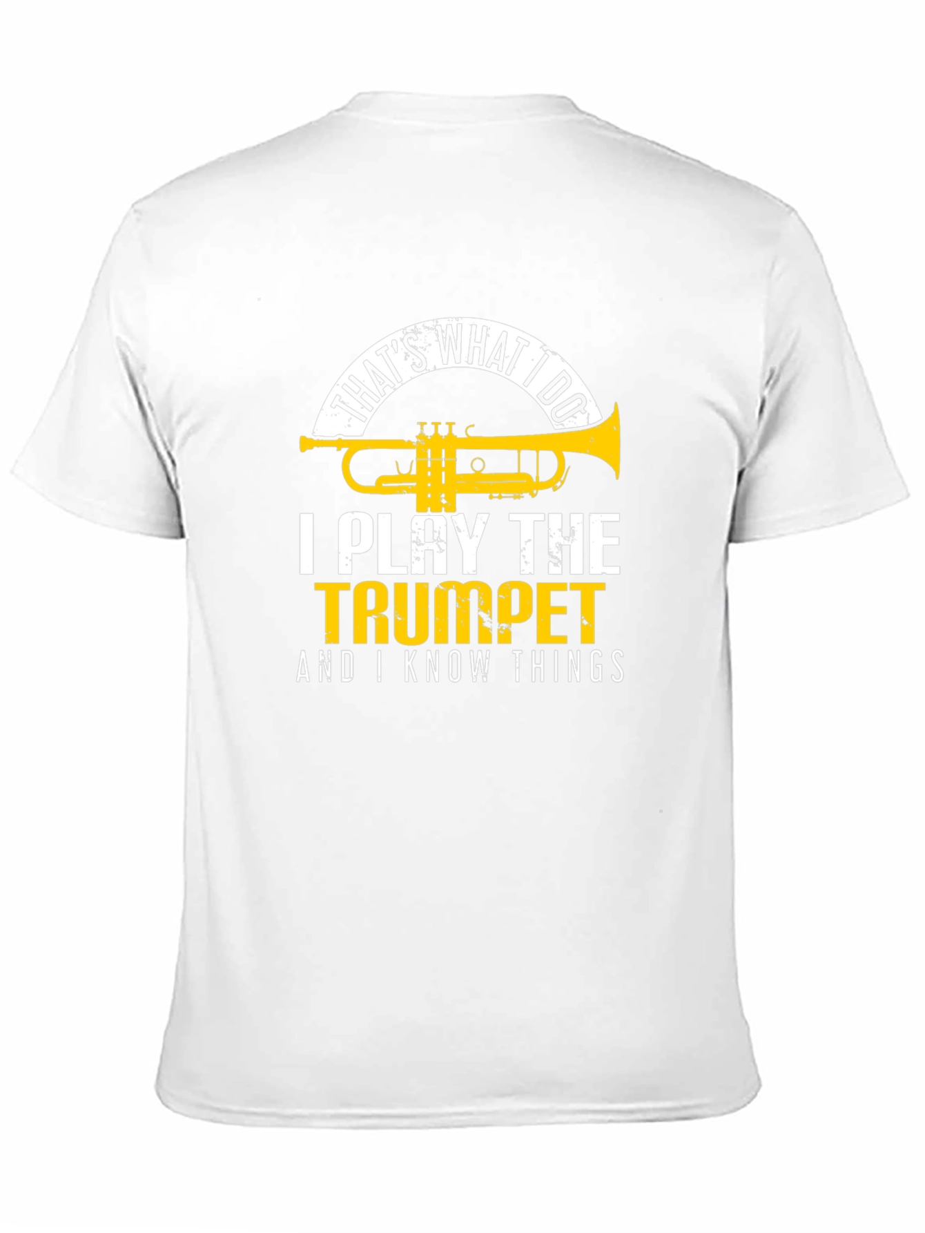 Black Trumpet Player T-Shirt: That's What I Do! view 11