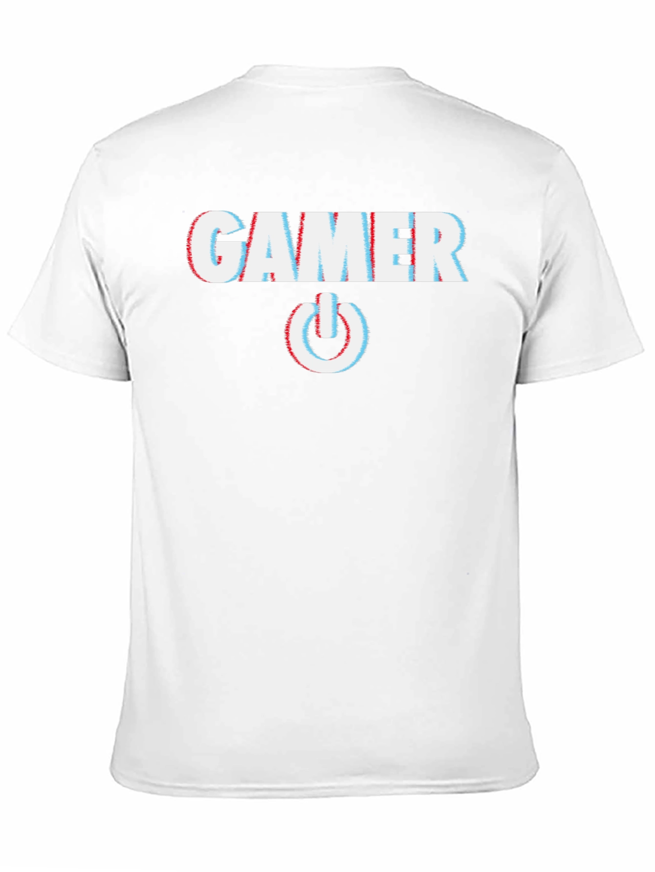 Black Gamer Glitch Style T-Shirt - Black view 11