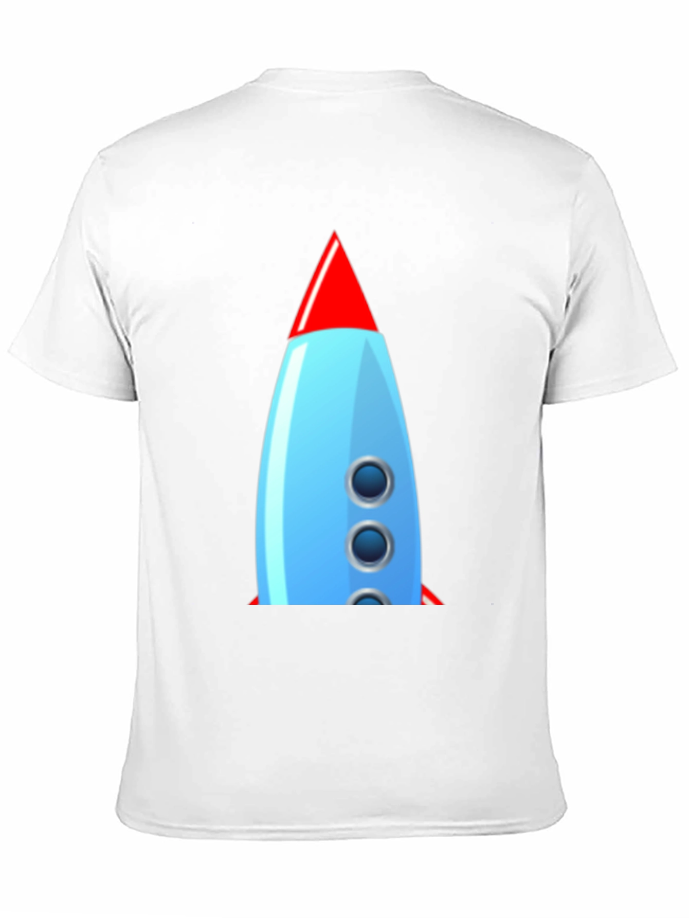 Black Retro Rocket Graphic Tee - Classic Cool! view 11