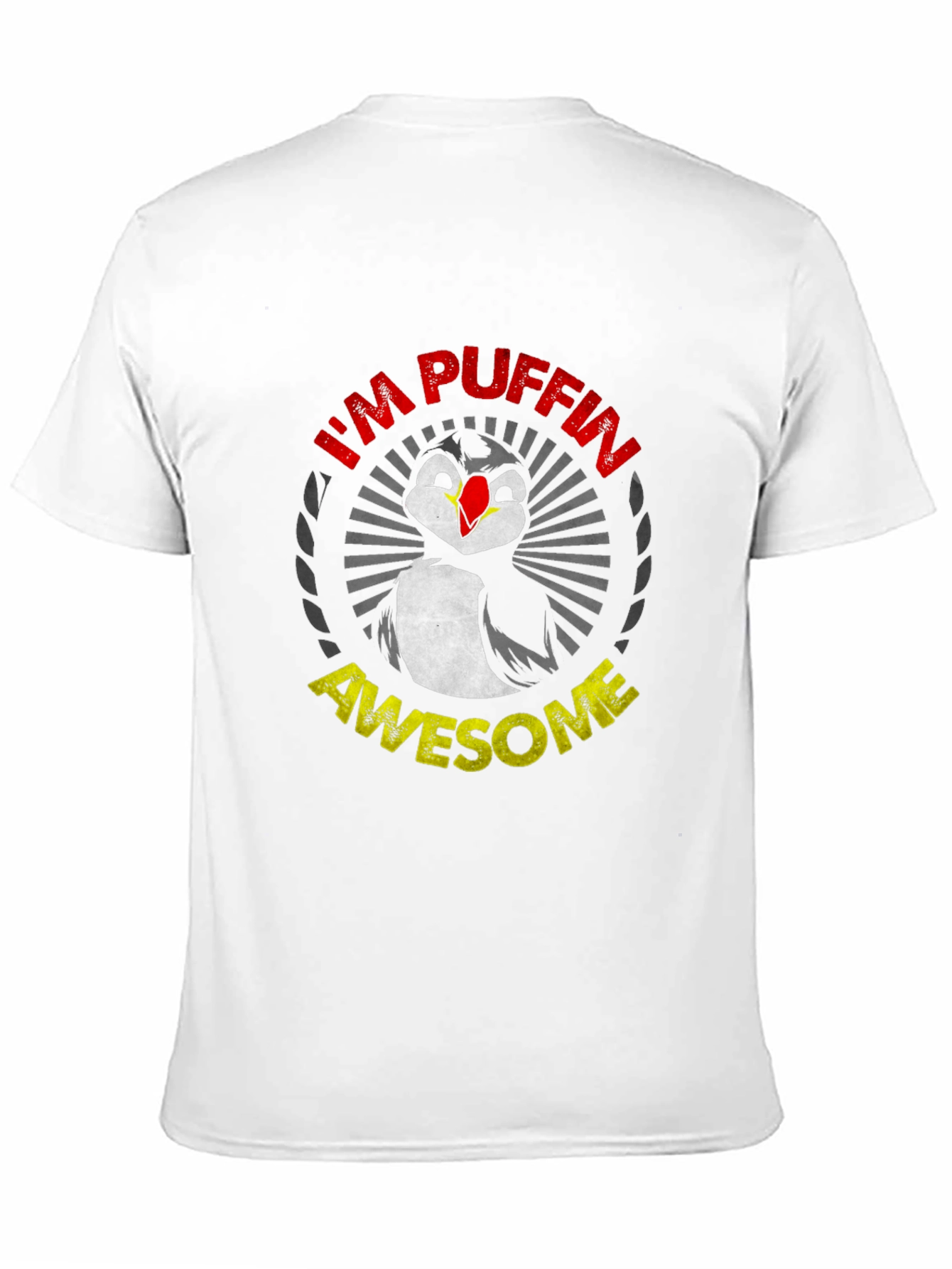 Black I'm Puffin Awesome Graphic T-Shirt view 11