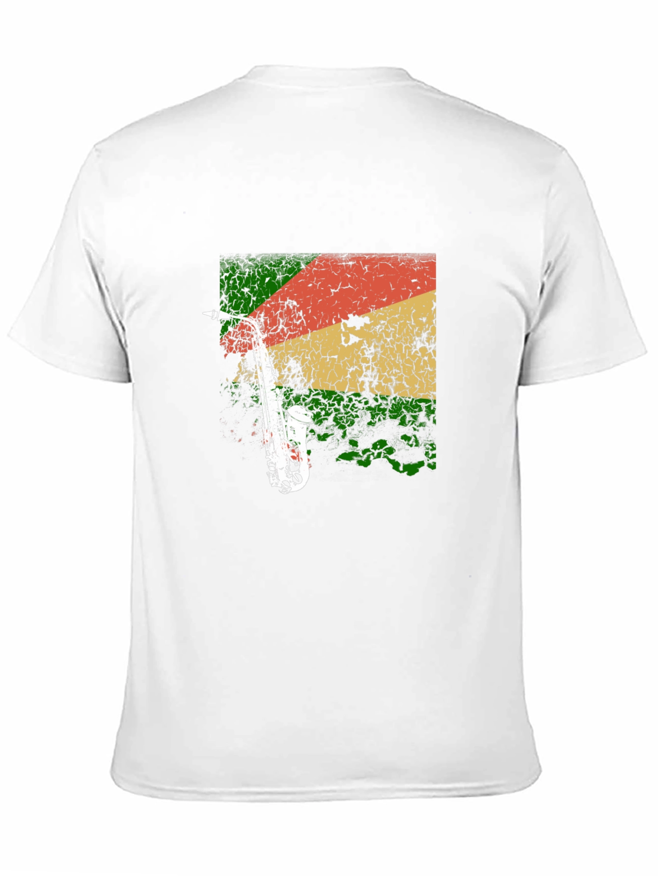 Black Saxophone Reggae T-Shirt - Cool Music Tee view 11