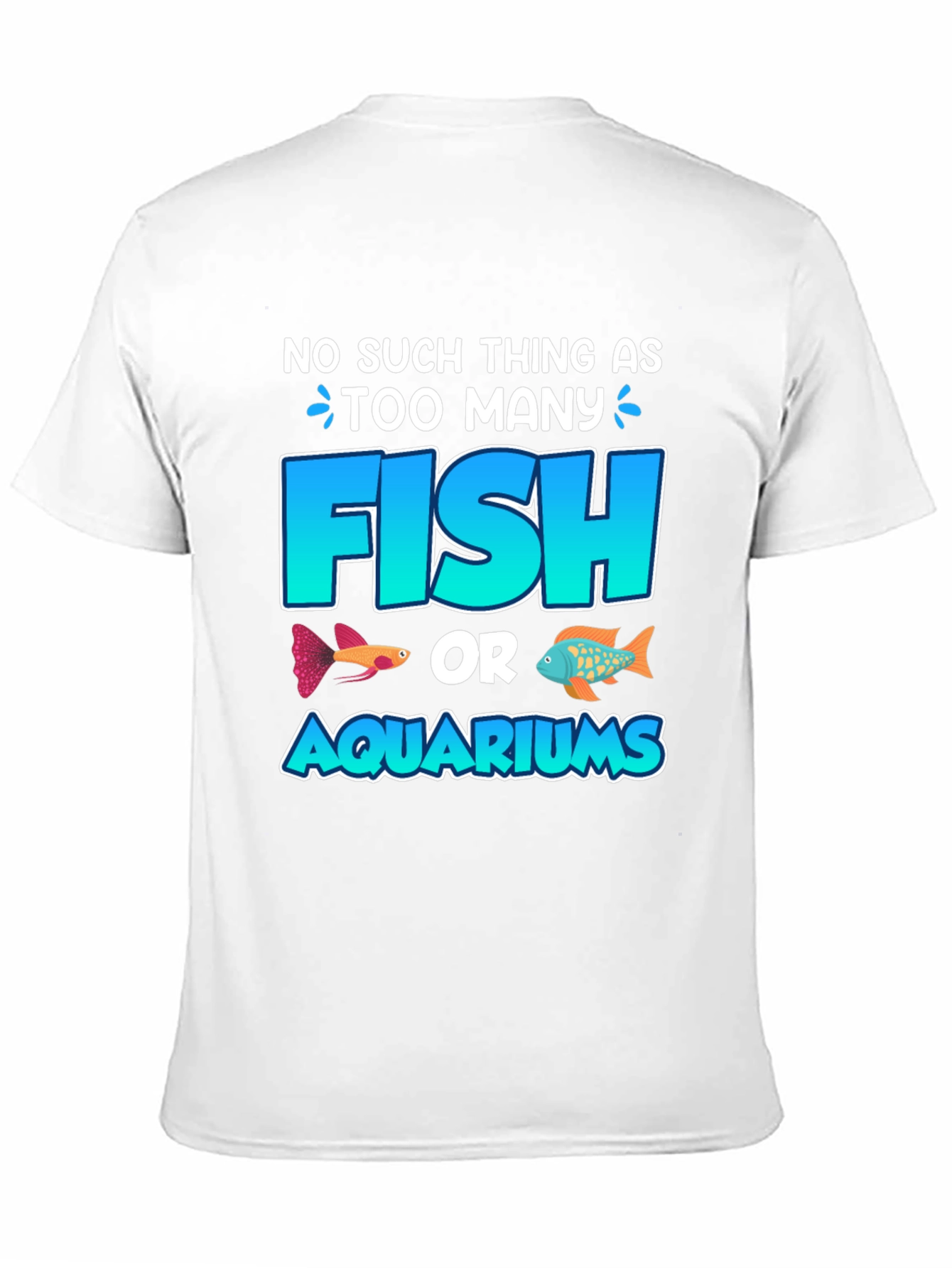 Black Funny Fish & Aquarium T-Shirt view 11