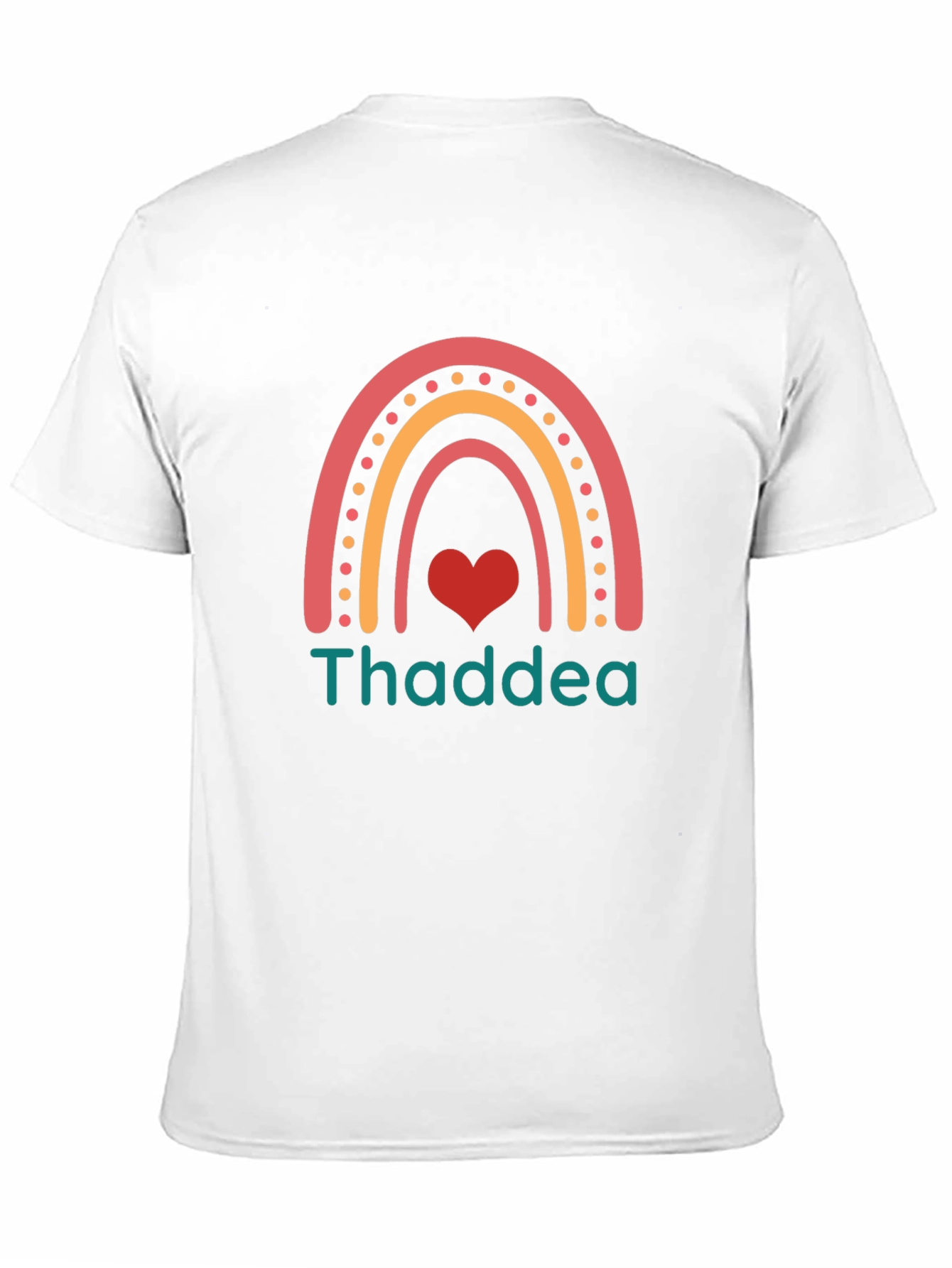 Black Thaddea Rainbow Heart T-Shirt - Black view 11