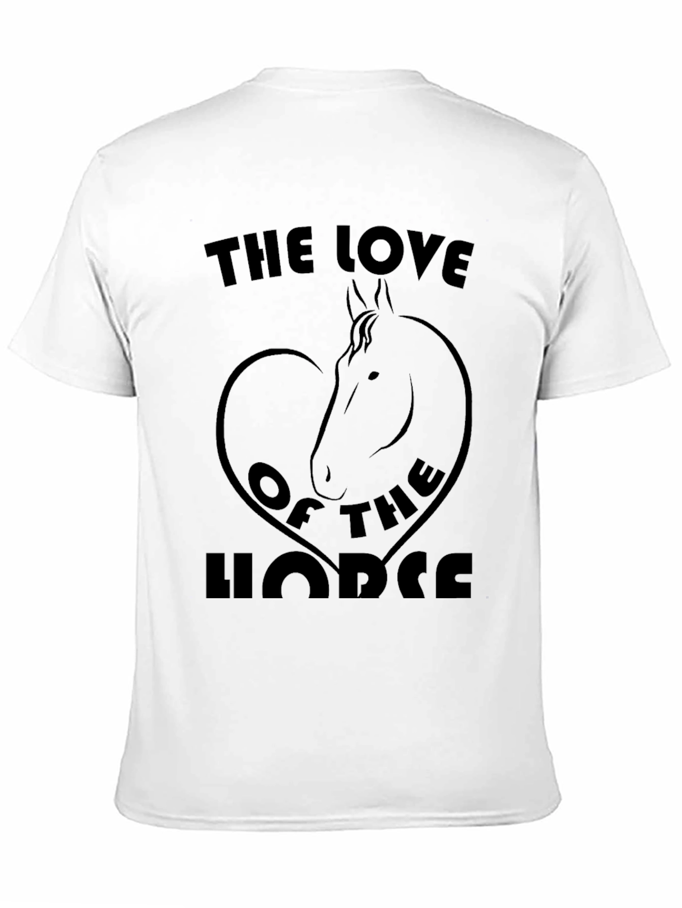 Black Love of The Horse Black Graphic Tee view 11