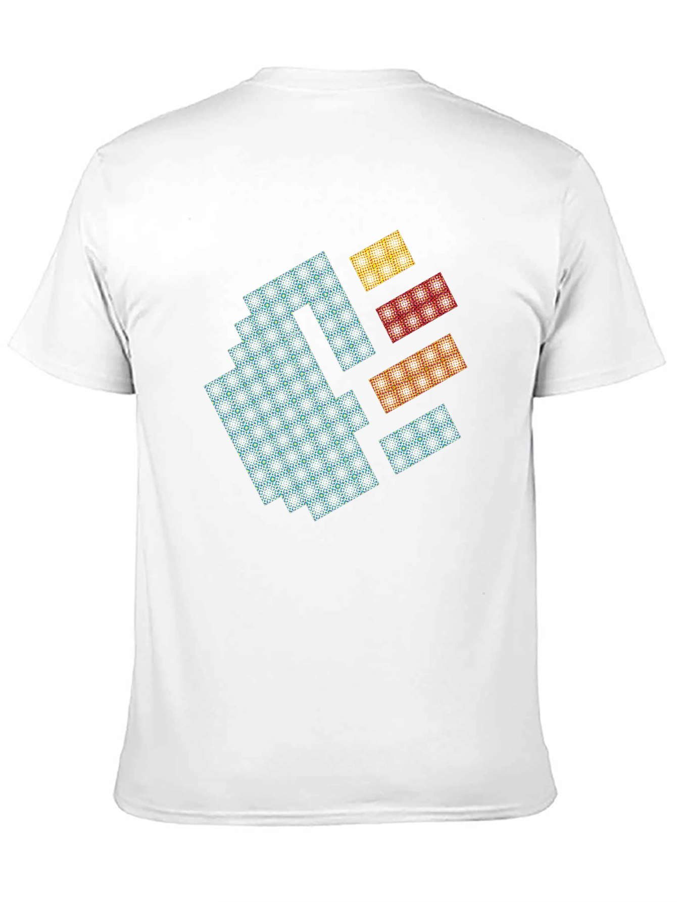 Black Pixel Art Fist Graphic Tee - Black Cotton Blend view 11