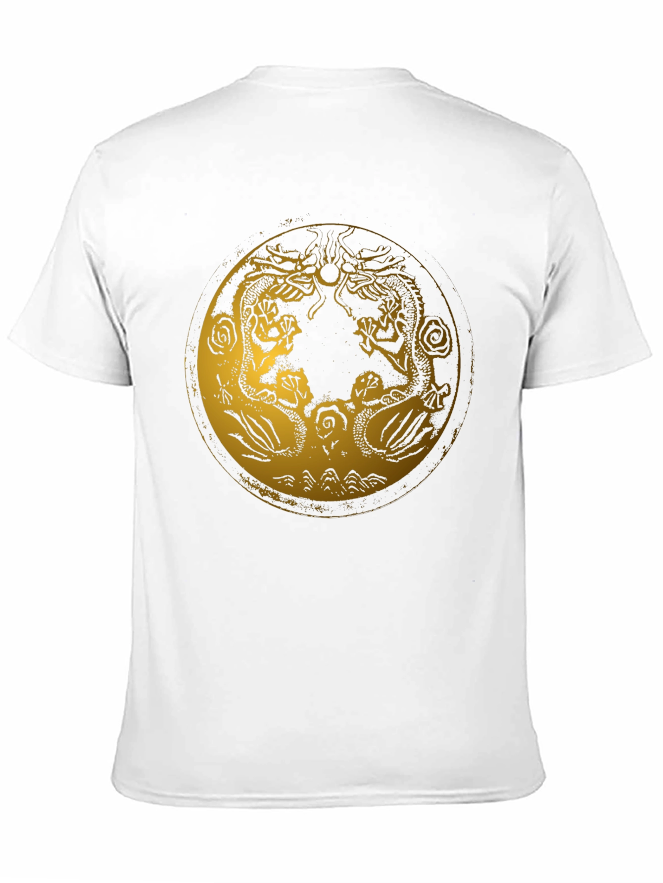 Black Dragon Circle Graphic Tee - Stylish Black T-Shirt view 11