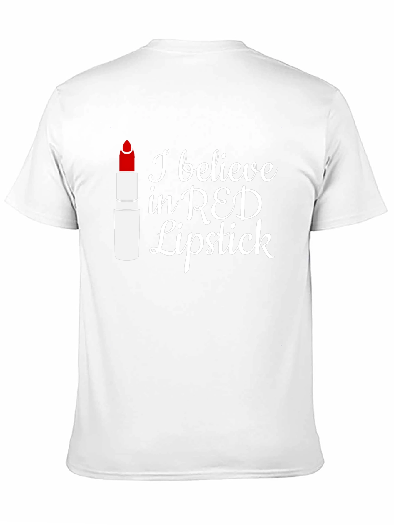 Black Red Lipstick Believer T-Shirt view 11