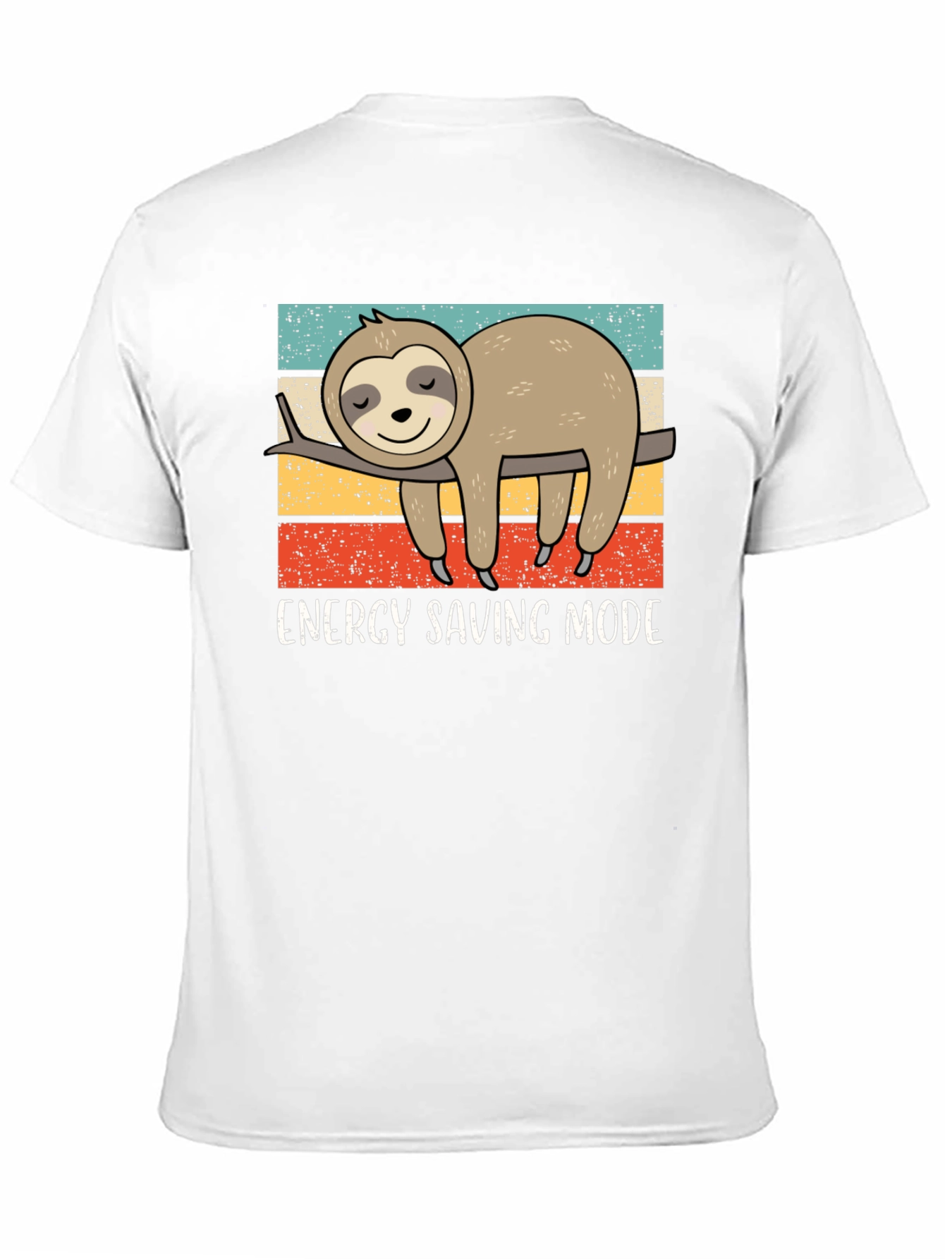 Black Energy Saving Sloth Graphic Tee view 11
