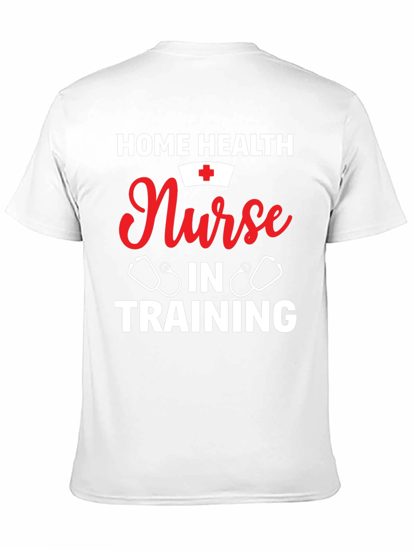 Black Home Health Nurse in Training Graphic T-Shirt view 11
