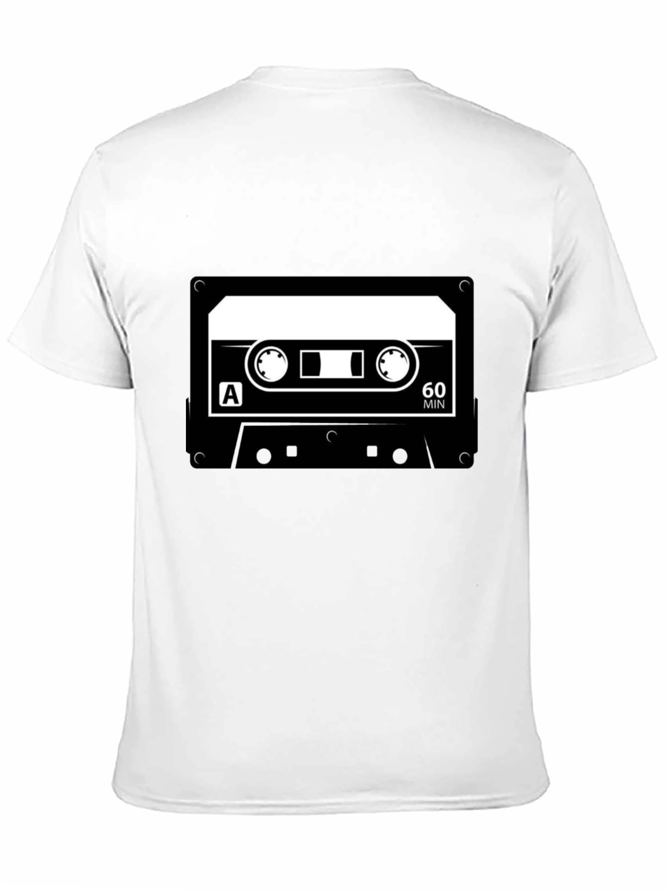Black Retro Cassette Tape Graphic T-Shirt view 11