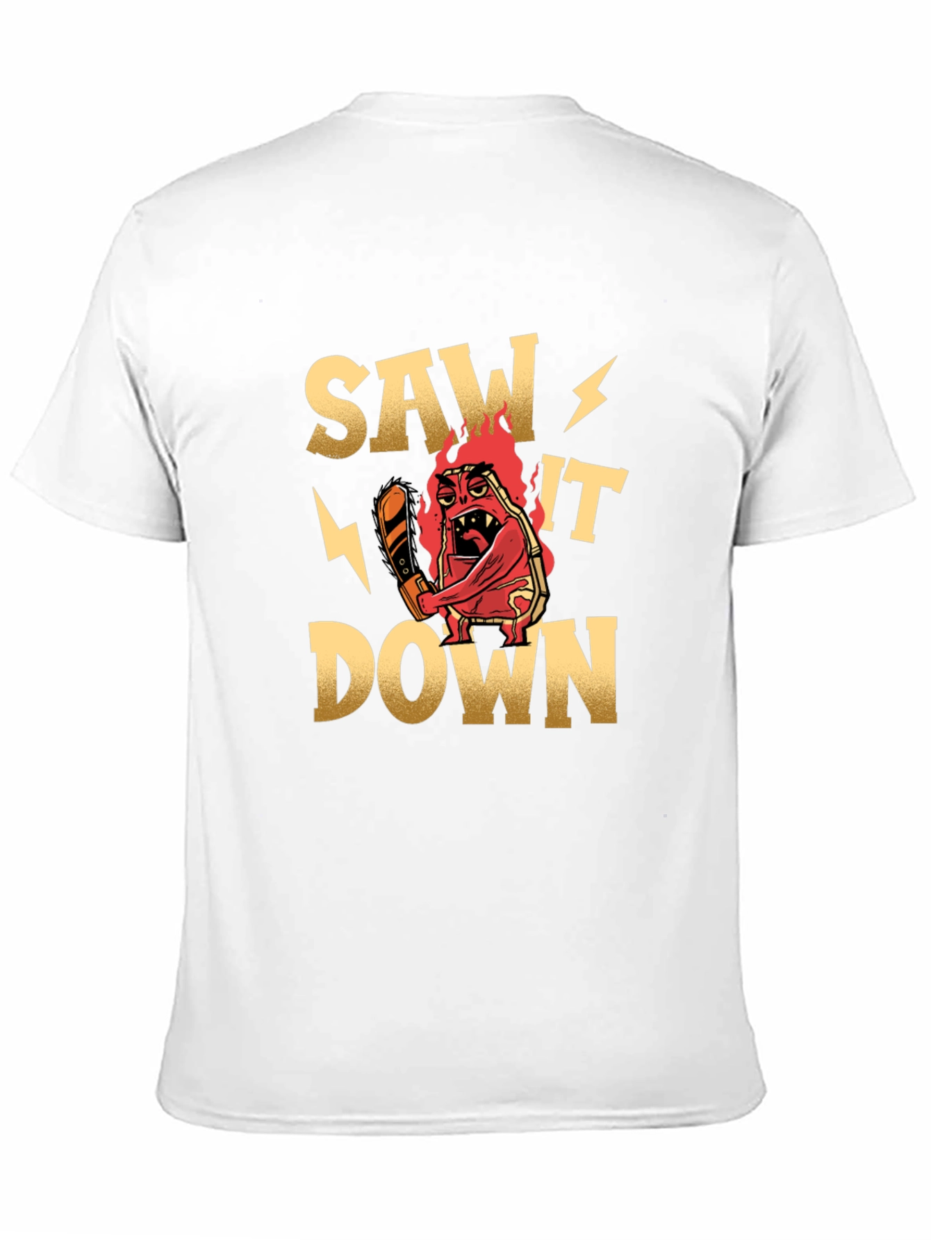 Black Saw It Down Graphic T-Shirt view 11