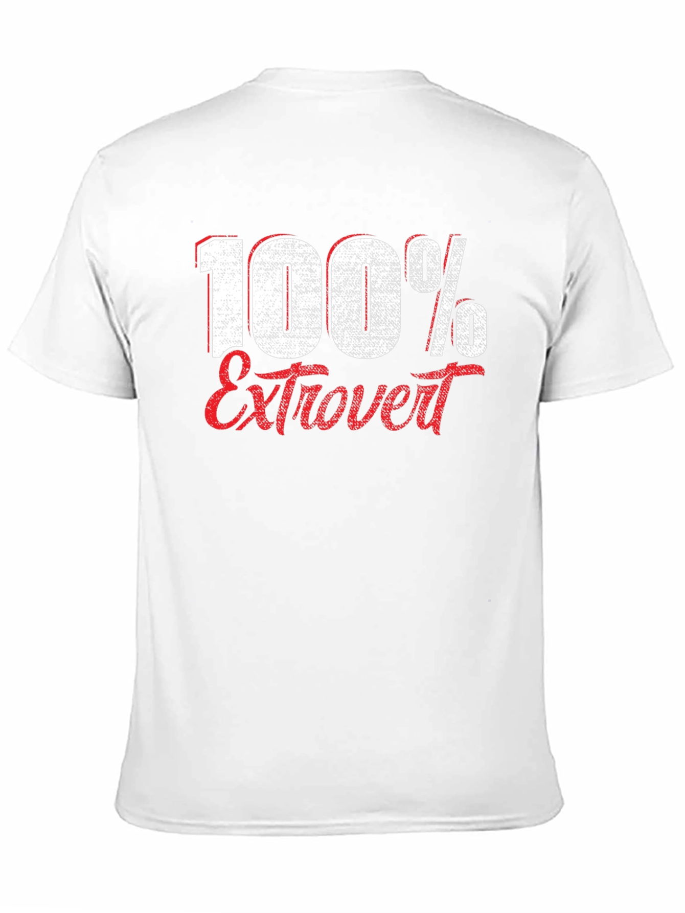 Black 100% Extrovert Graphic T-Shirt view 11