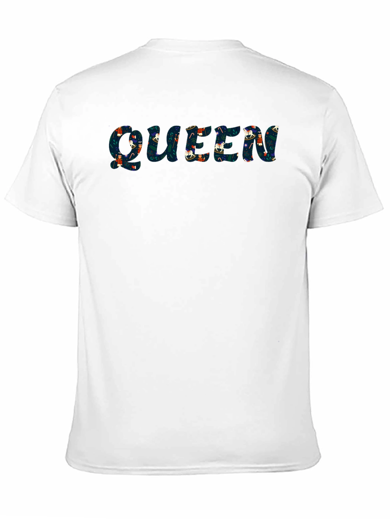Black Novelty 'Queen' Print Black T-Shirt view 11