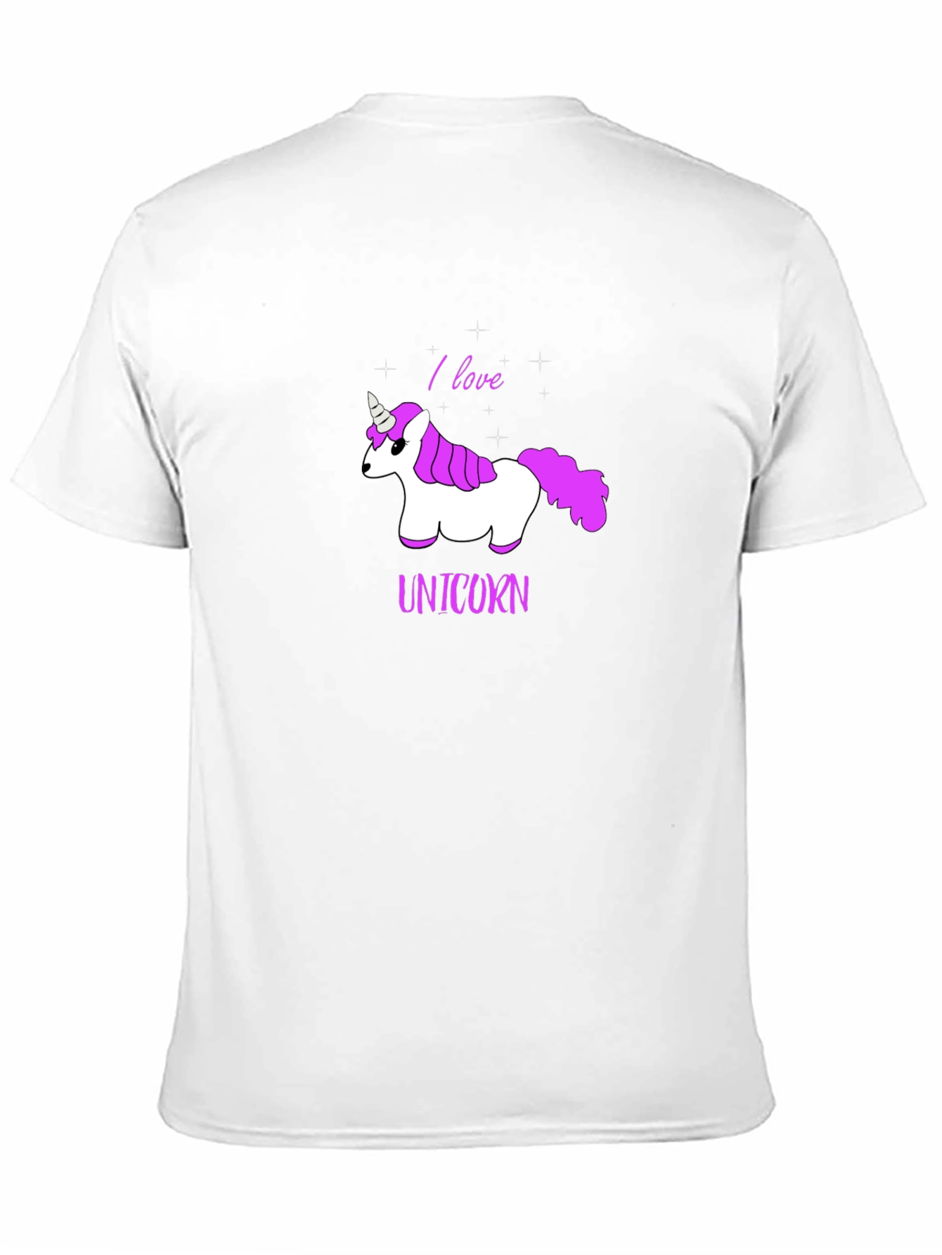 Black I Love Unicorns Graphic T-Shirt view 11