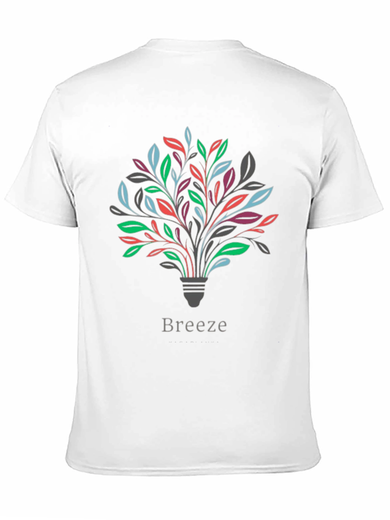 Black Men's "Breeze" Graphic Tee - Stylish Comfort view 11