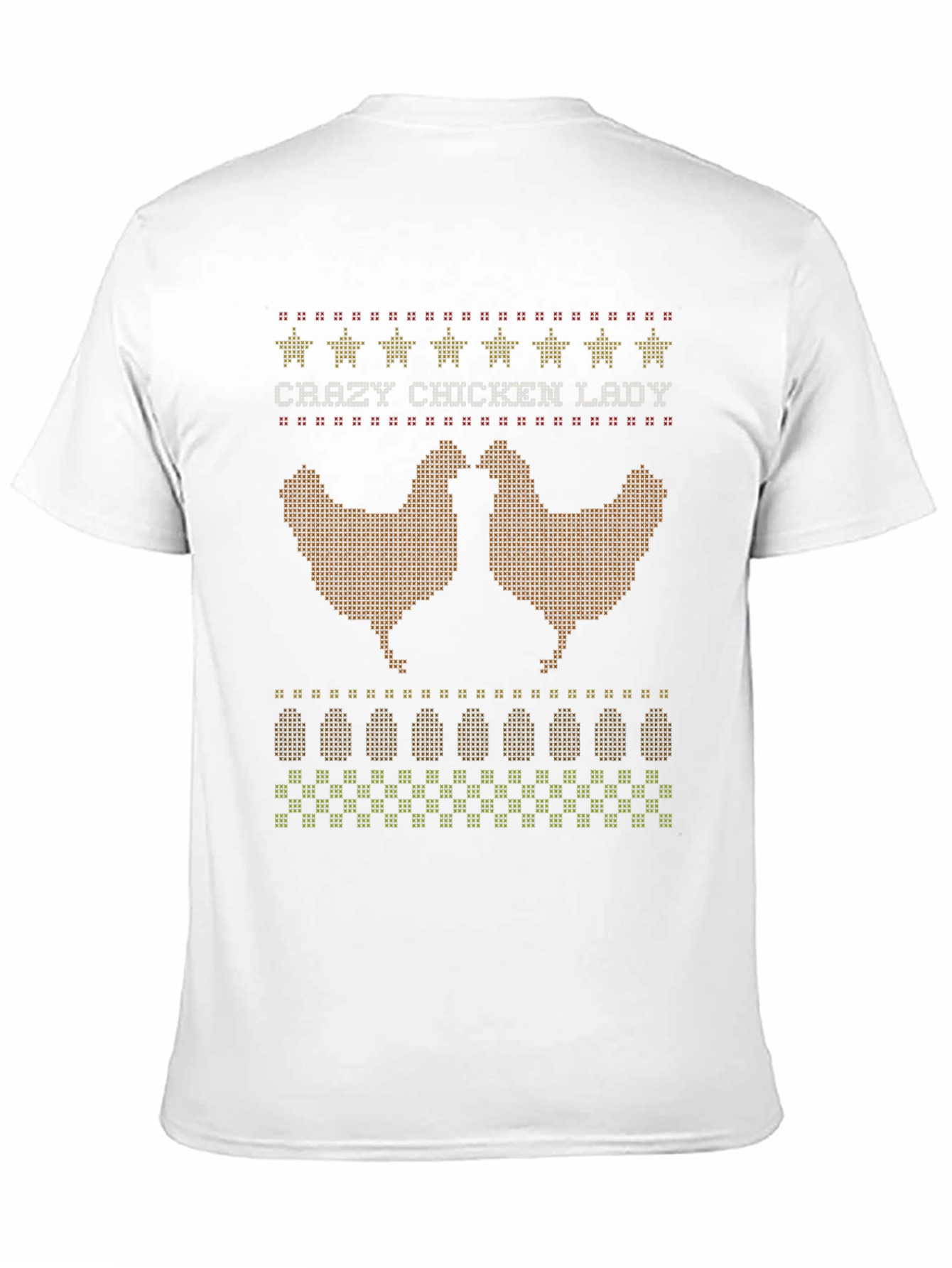 Black Crazy Chicken Lady Graphic T-Shirt view 11