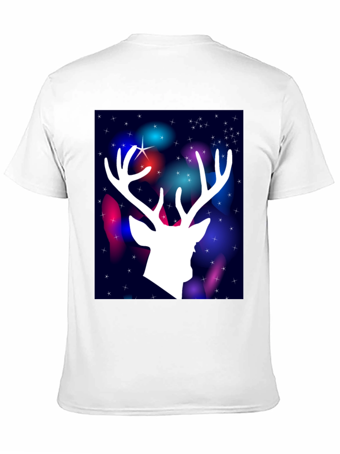 Black Festive Deer Graphic Tee view 11