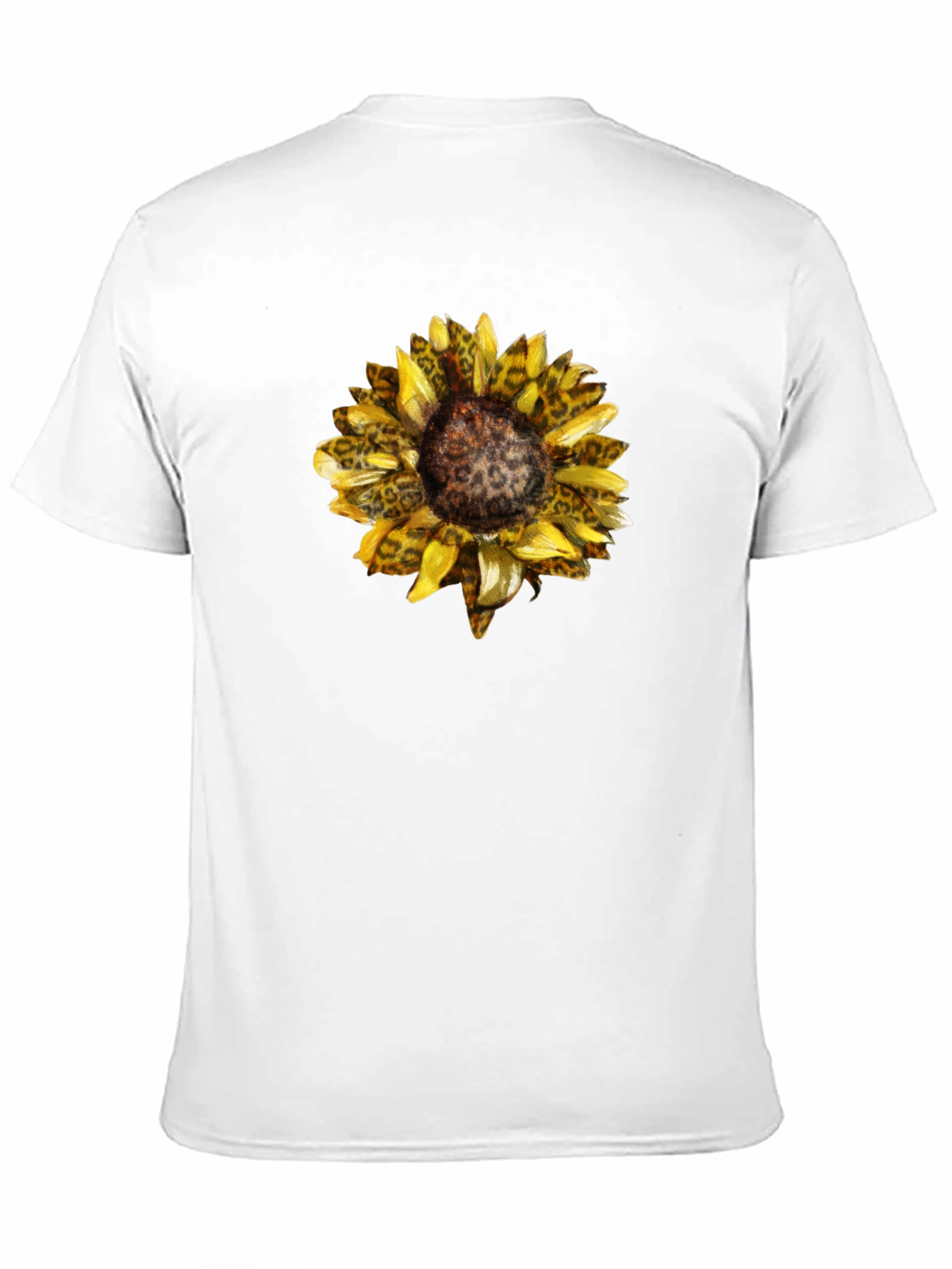 Black Sunflower Leopard Print Graphic Tee view 11