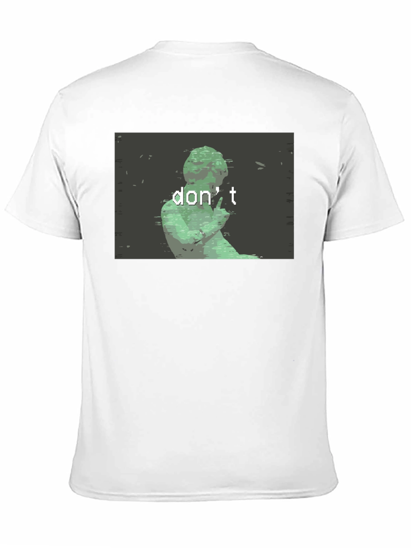 Black Don't Statue Graphic Tee - Black Cotton Shirt view 11