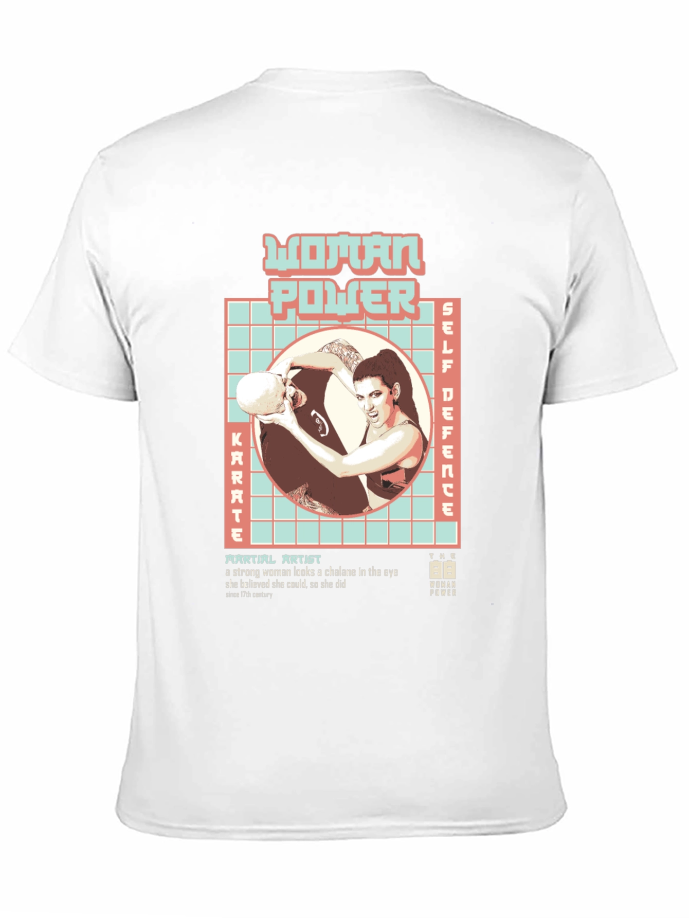 Woman Power Martial Arts Graphic T-Shirt - 11