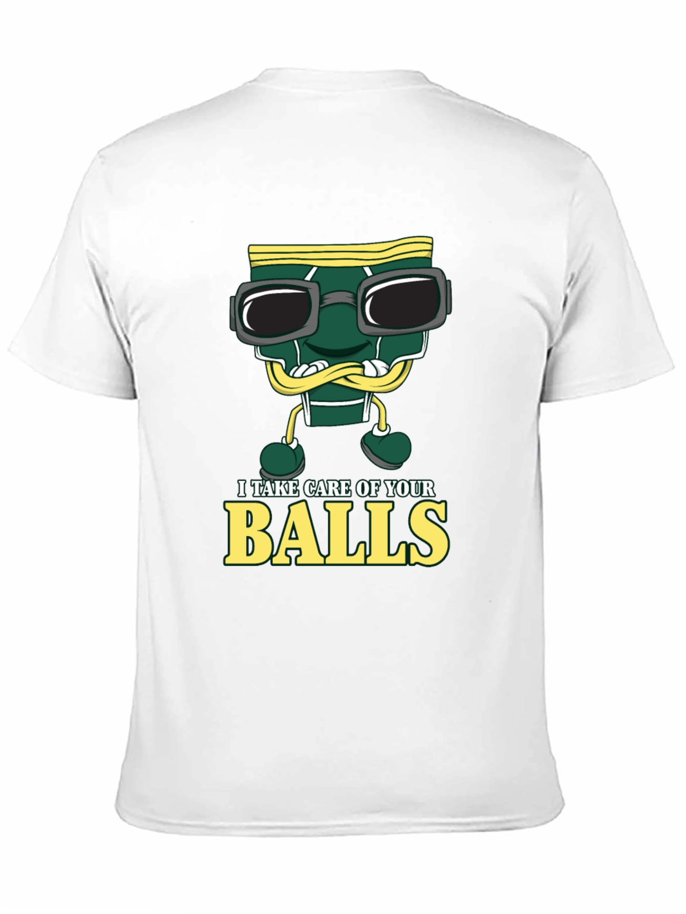 Black Humorous Underwear Balls T-Shirt view 11