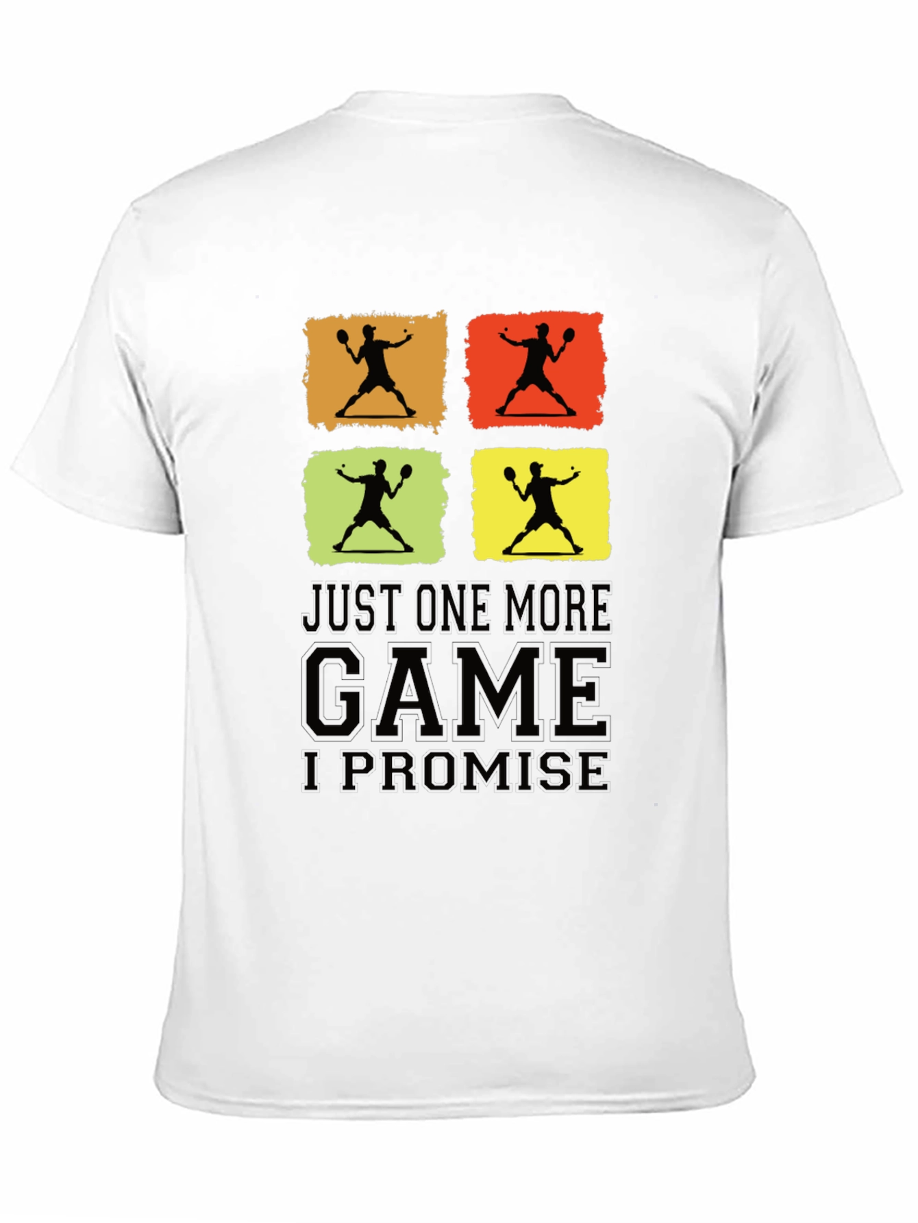 Black Just One More Game Promise Black Graphic Tee view 11