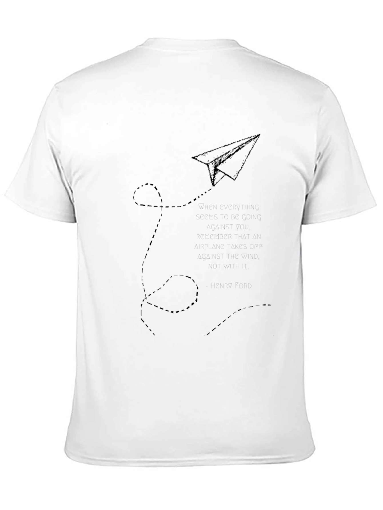 Black Paper Airplane Flight Black T-Shirt view 11