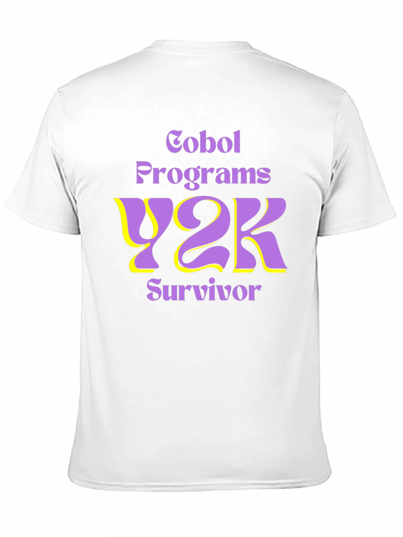 Black COBOL Programs Y2K Survivor T-Shirt view 11
