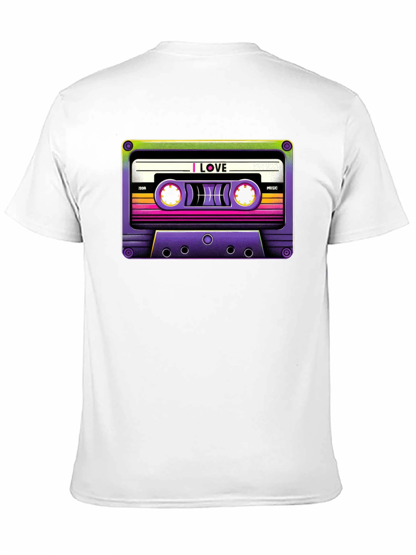 Black Retro Cassette Tape Graphic T-Shirt view 11