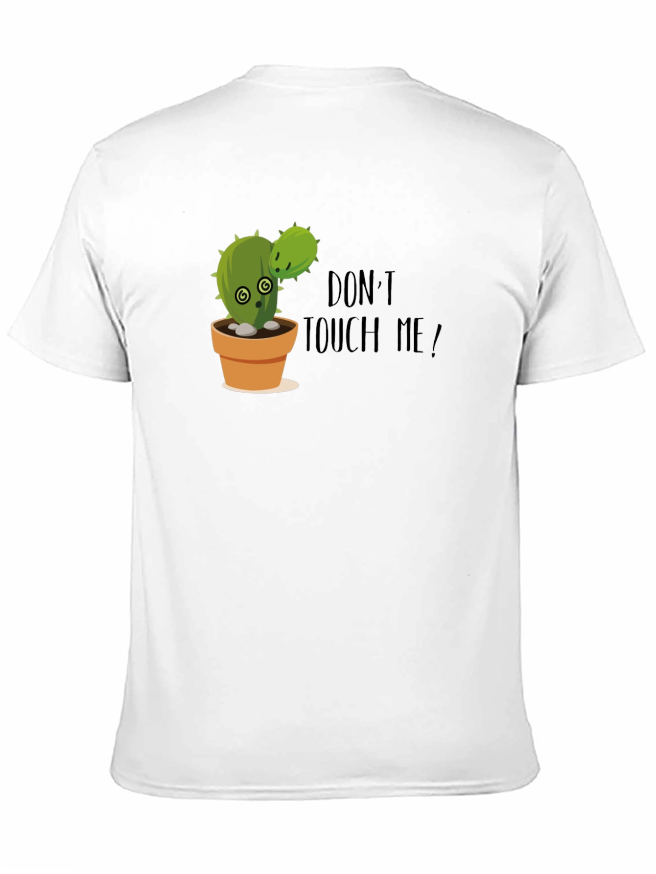 Black Funny Cactus Graphic Tee - Don't Touch Me! view 11