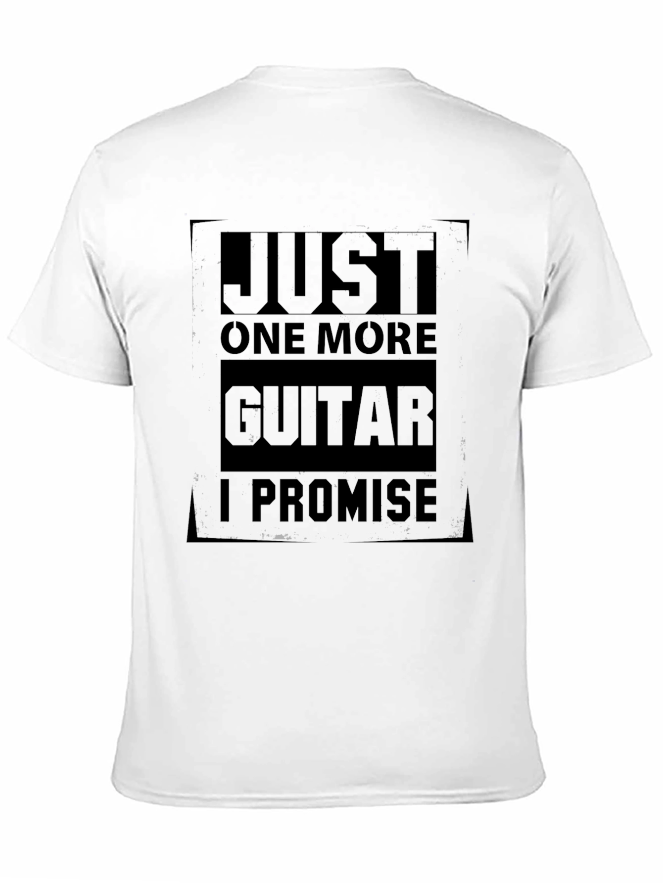 Black Just One More Guitar T-Shirt - Musician Humor Tee view 11