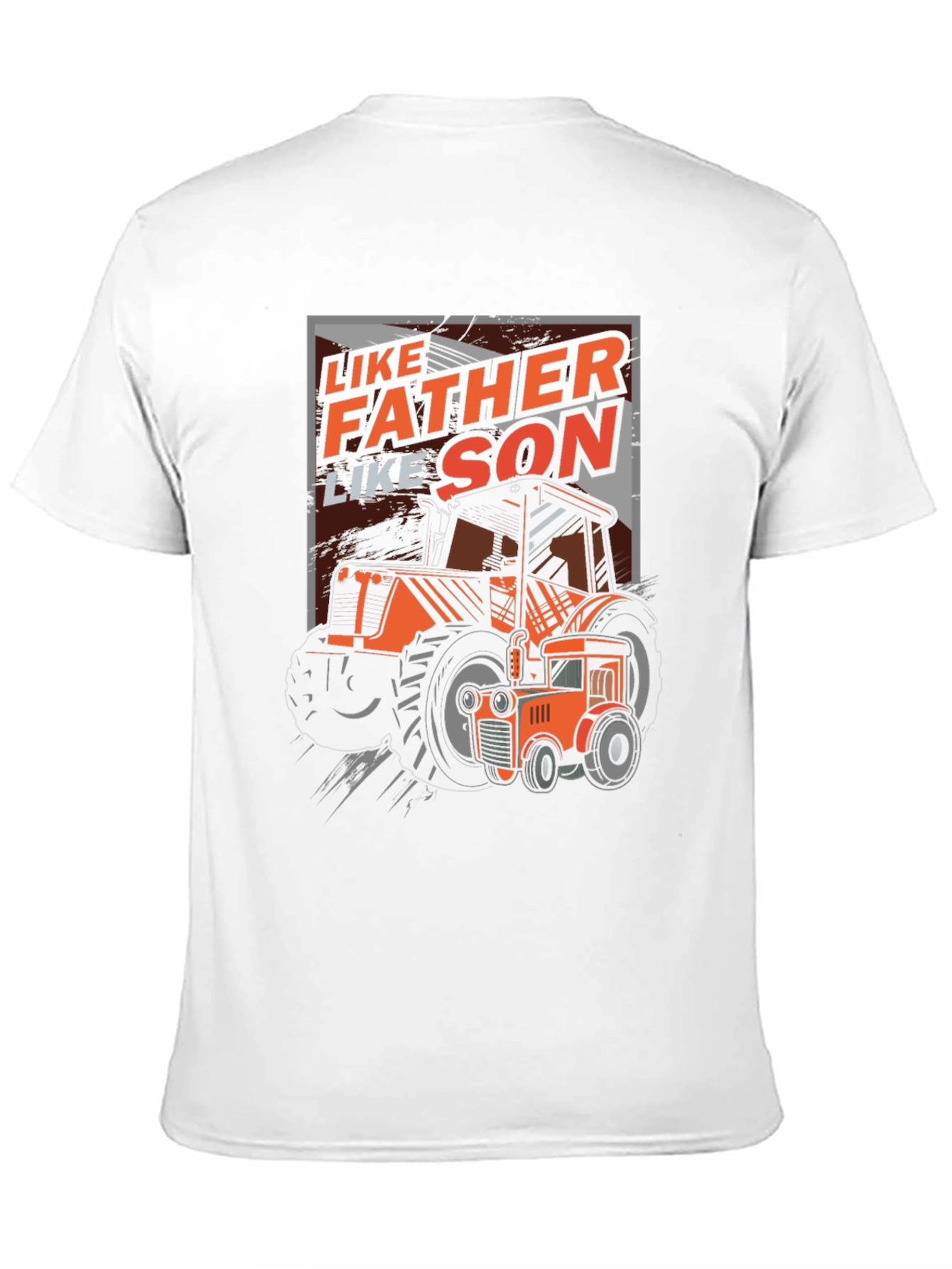 Black Like Father Like Son Tractor Graphic T-Shirt view 11