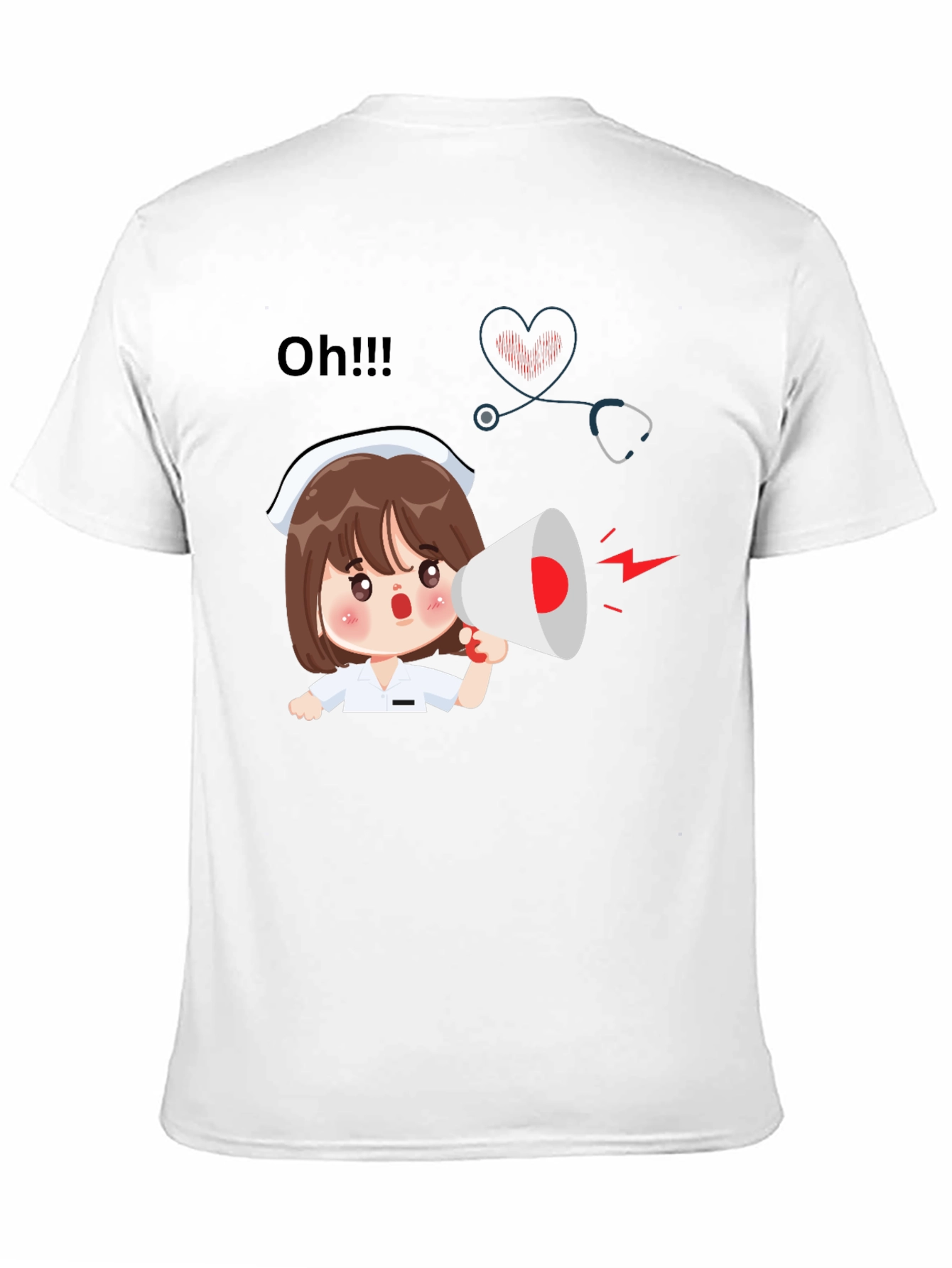 Black Nurse Cartoon Graphic Tee view 11