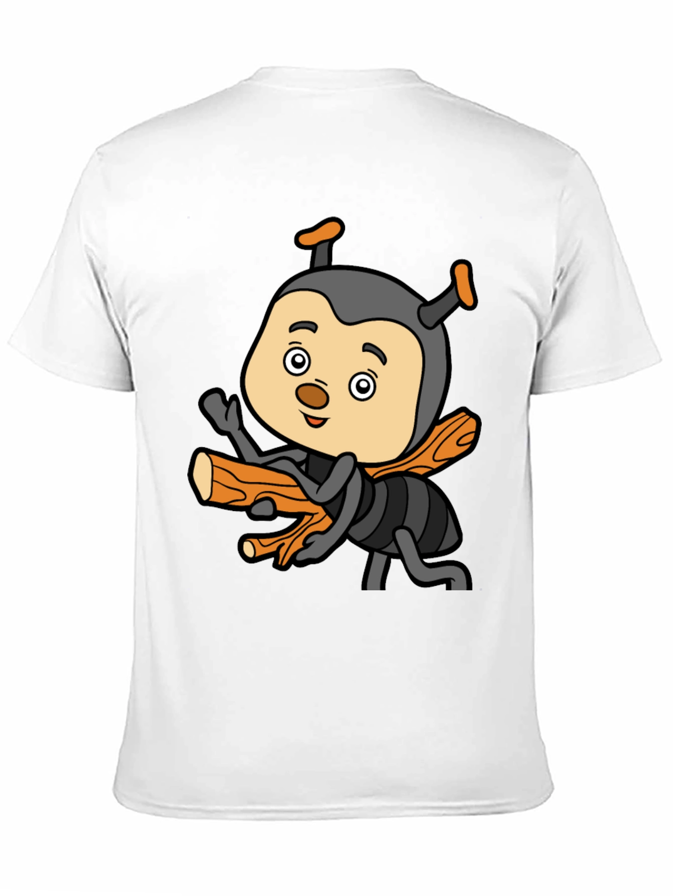 Black Cartoon Bee T-Shirt - Fun & Unique Design view 11