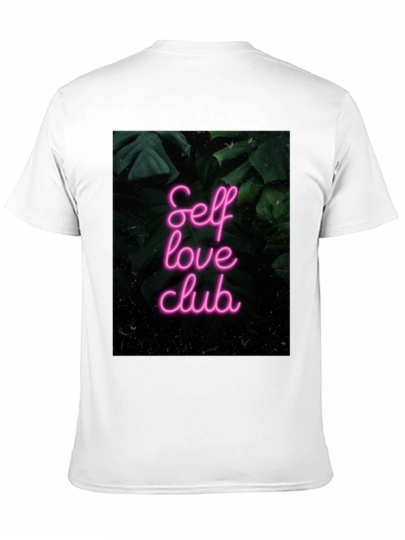 Black Self Love Club Graphic Tee - Black Cotton T-Shirt view 11