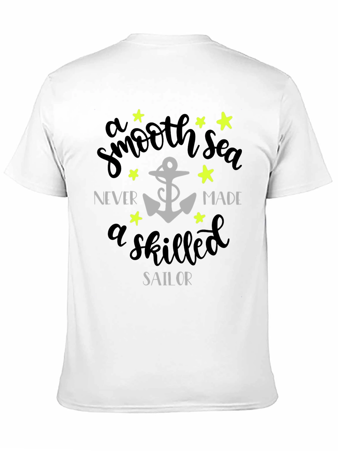 Black Smooth Sea Skilled Sailor Graphic Tee - Black view 11