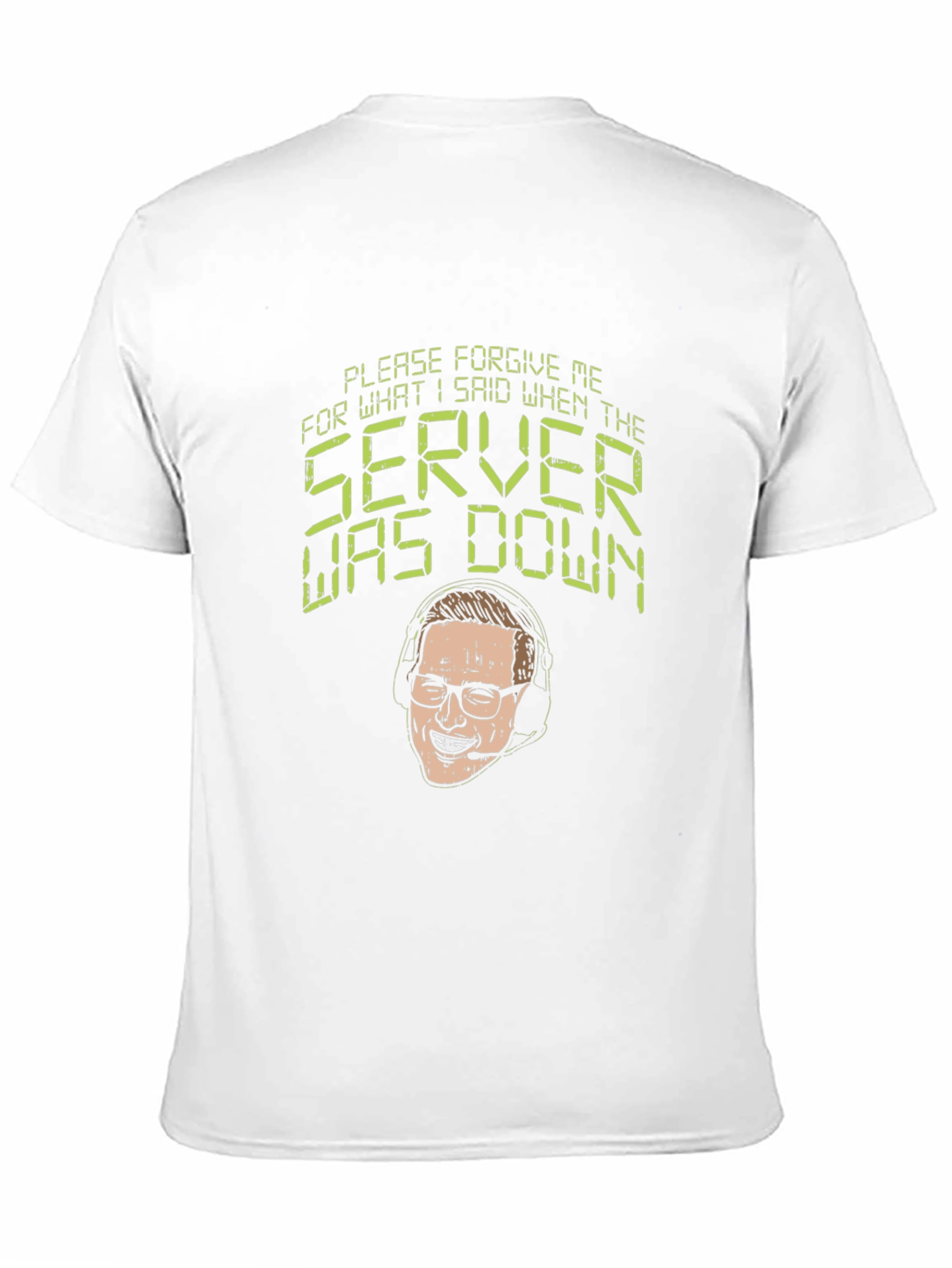 Black Forgive Me Server Was Down T-Shirt view 11