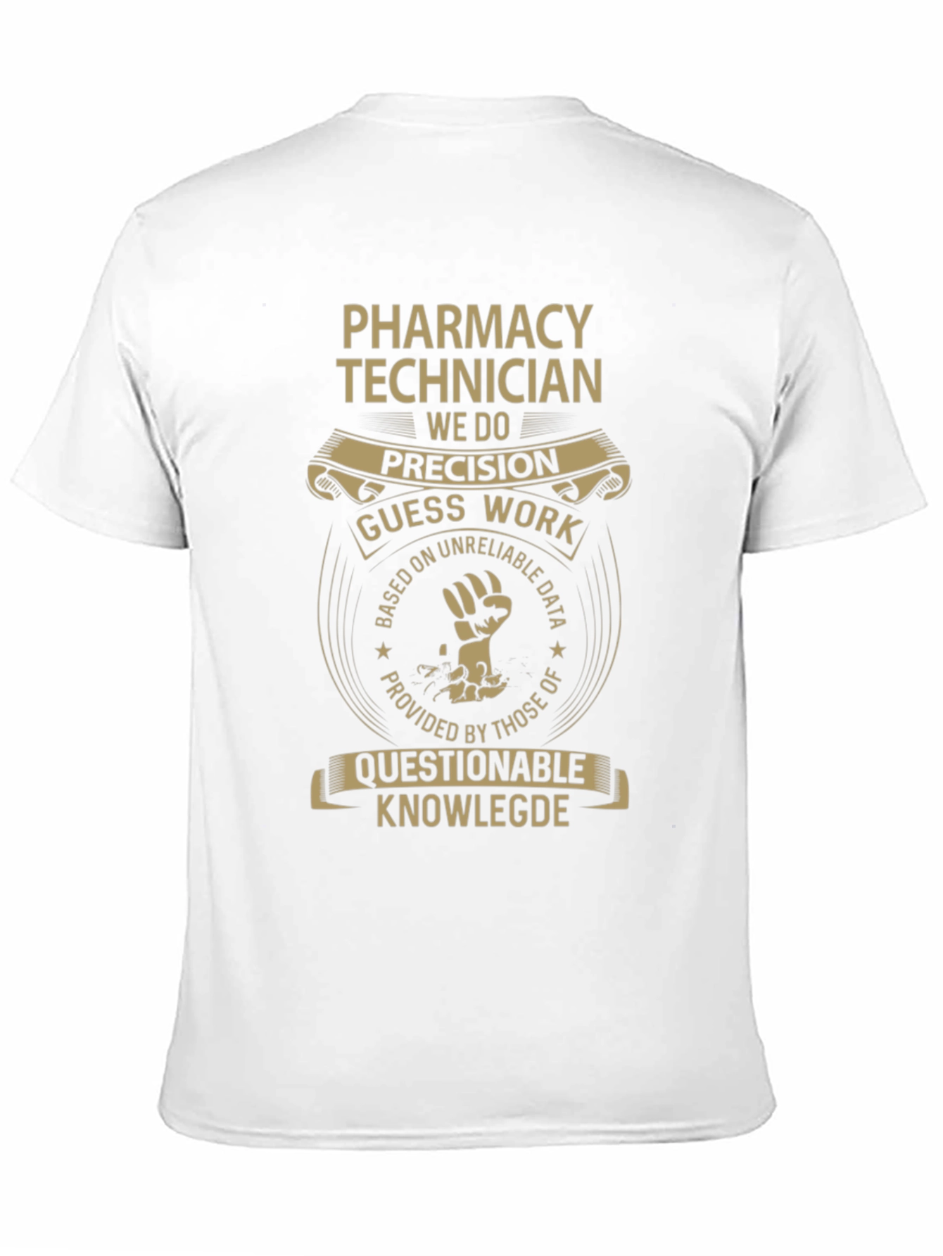 Black Pharmacy Technician Graphic T-Shirt - Precision & Humor view 11
