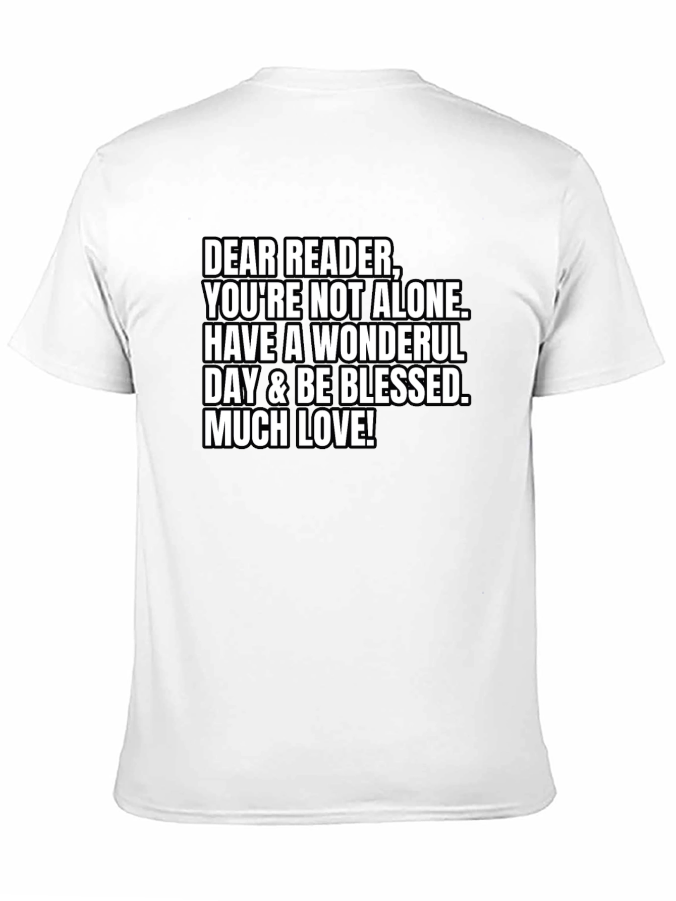 Black Dear Reader T-Shirt - You're Not Alone view 11