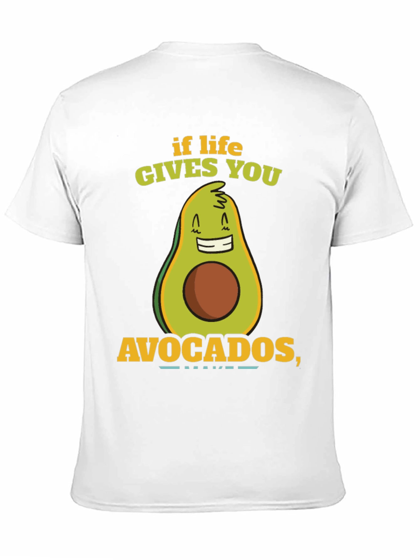 Black Funny Avocado T-Shirt - If Life Gives You Avocados view 11