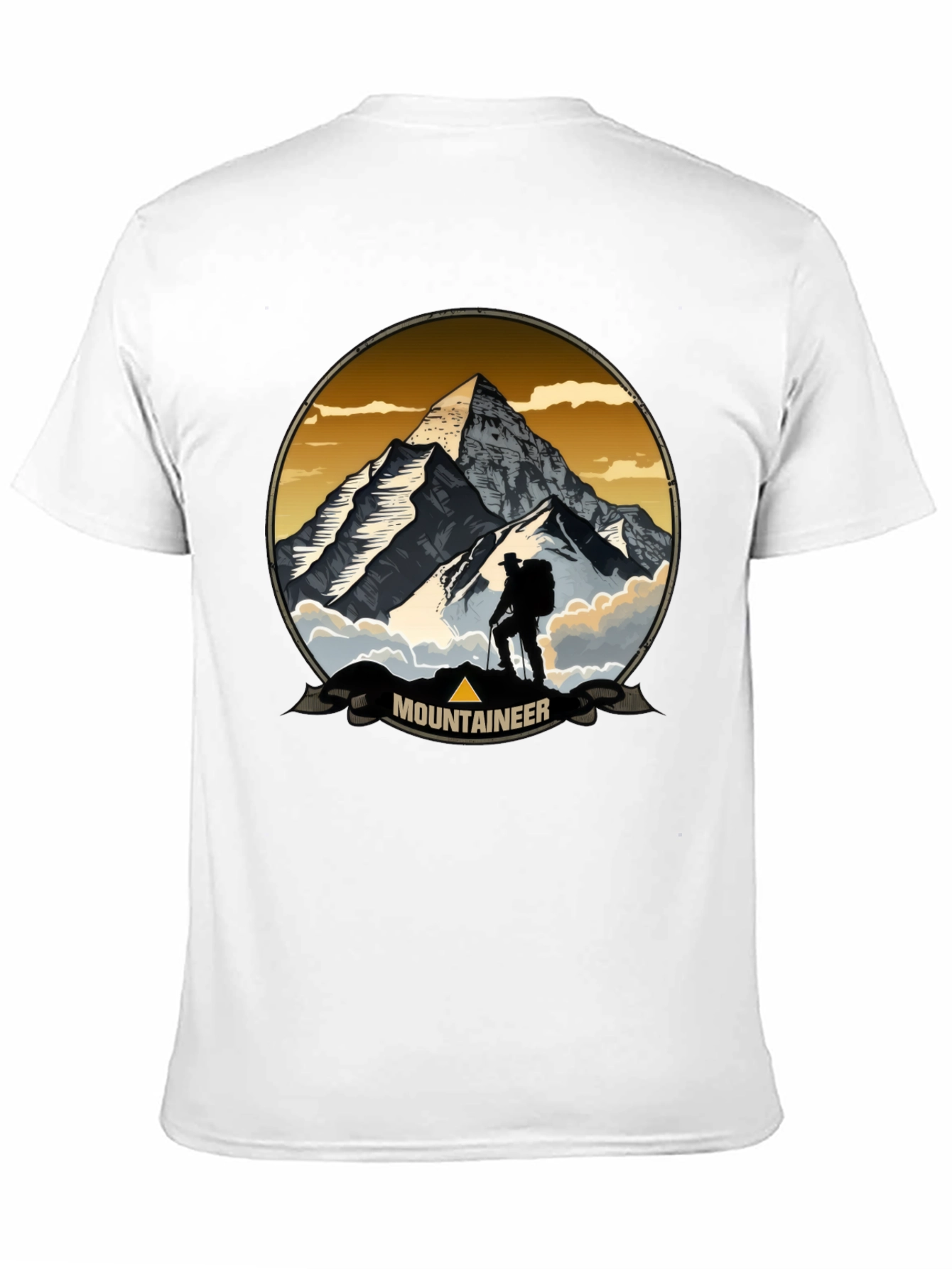 Black Mountaineer Adventure Graphic T-Shirt view 11