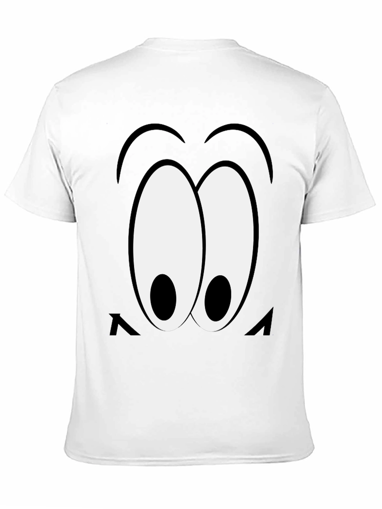Black Cartoon Eyes Black T-Shirt view 11
