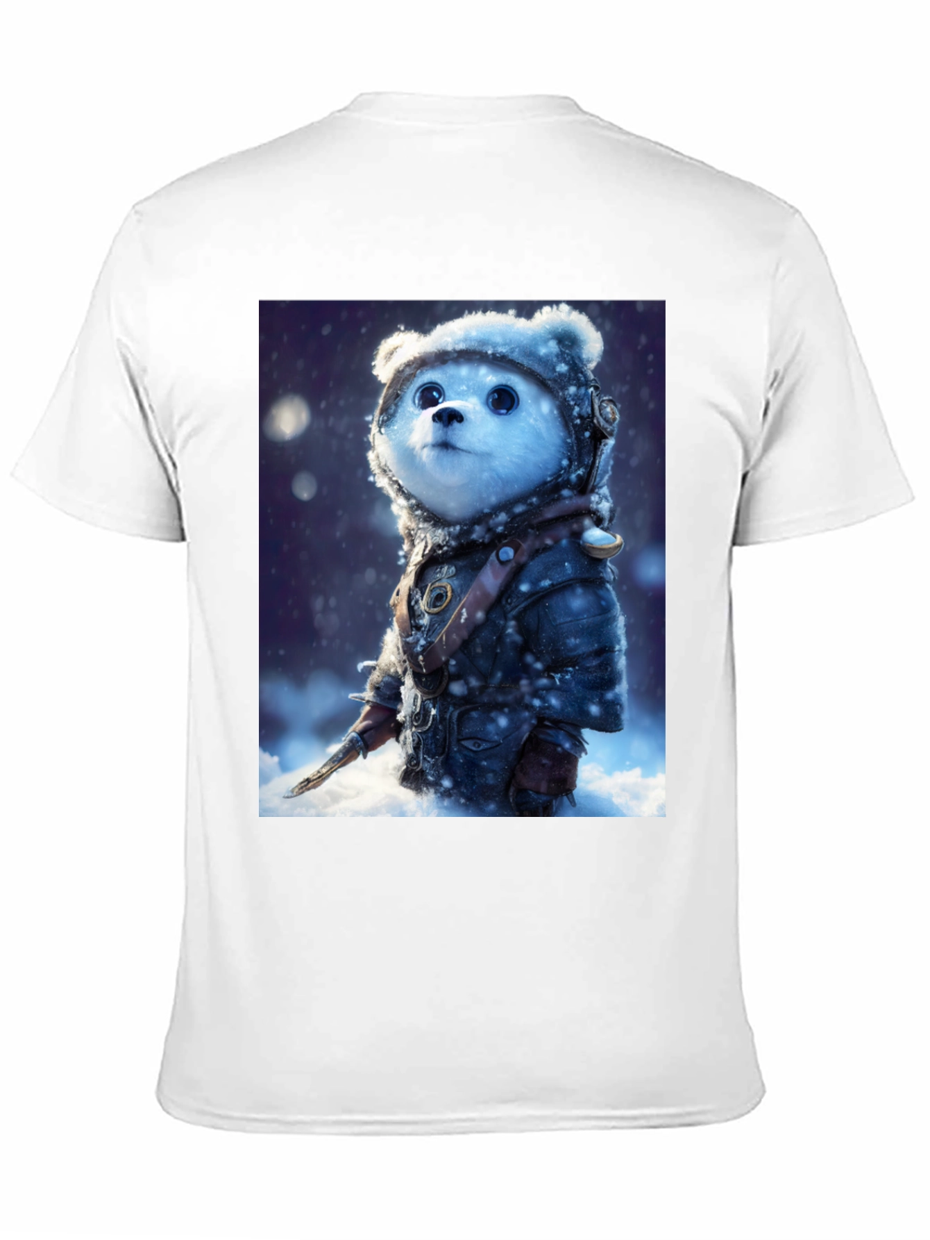 Black Bear Warrior T-Shirt - Snowy Adventure view 11