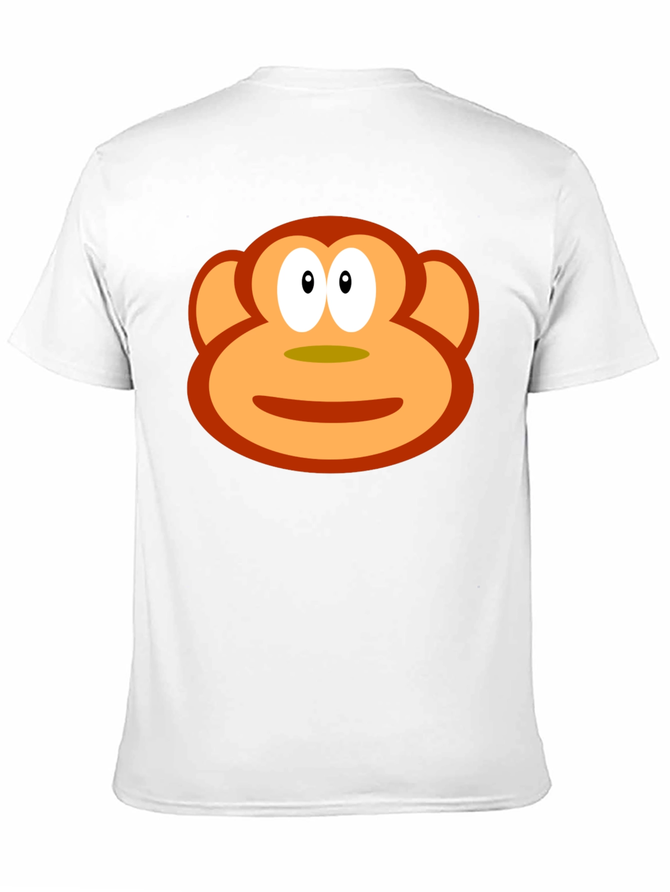 Black Funny Monkey Face Graphic Black T-Shirt view 11