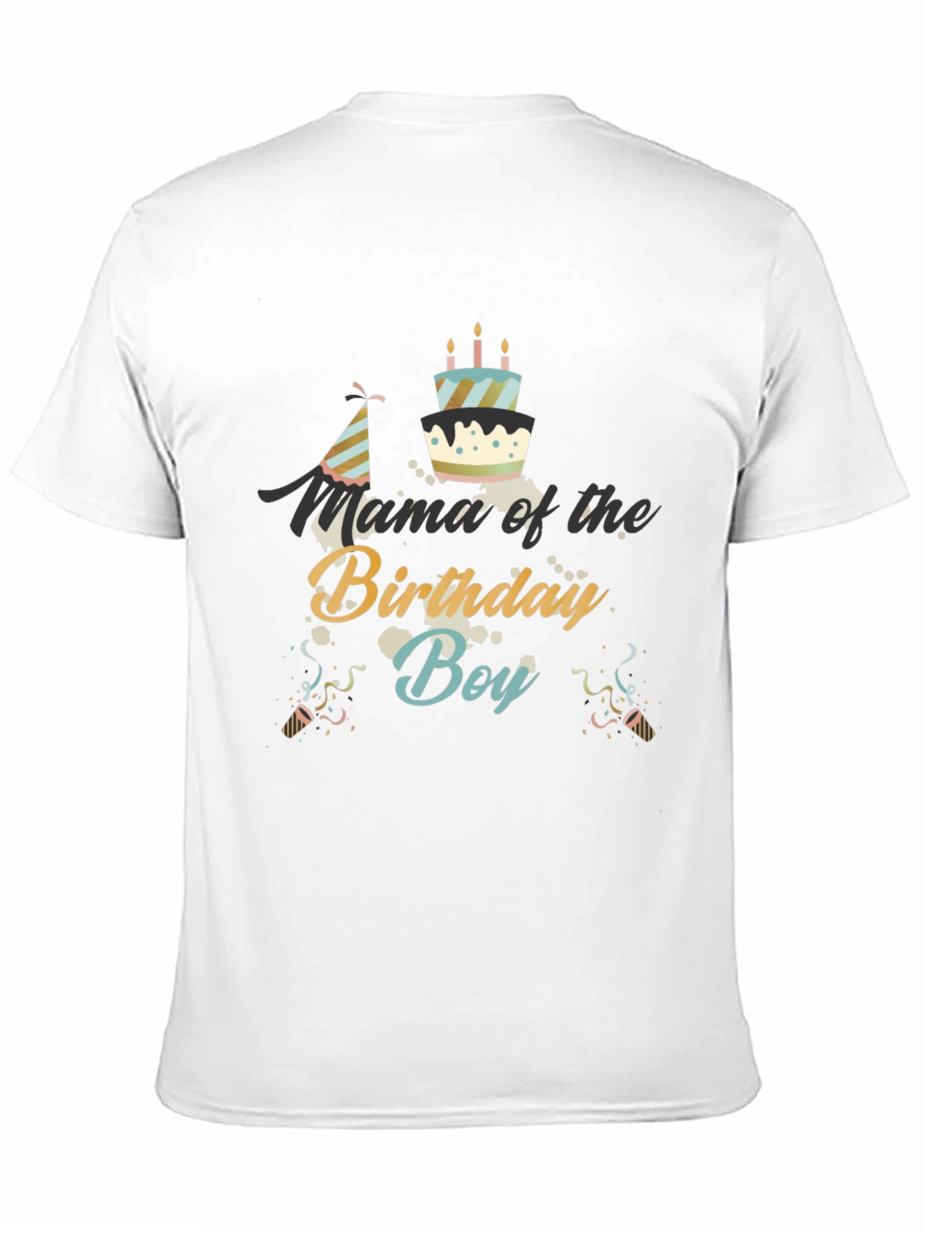 Black Mama of the Birthday Boy Black T-Shirt view 11