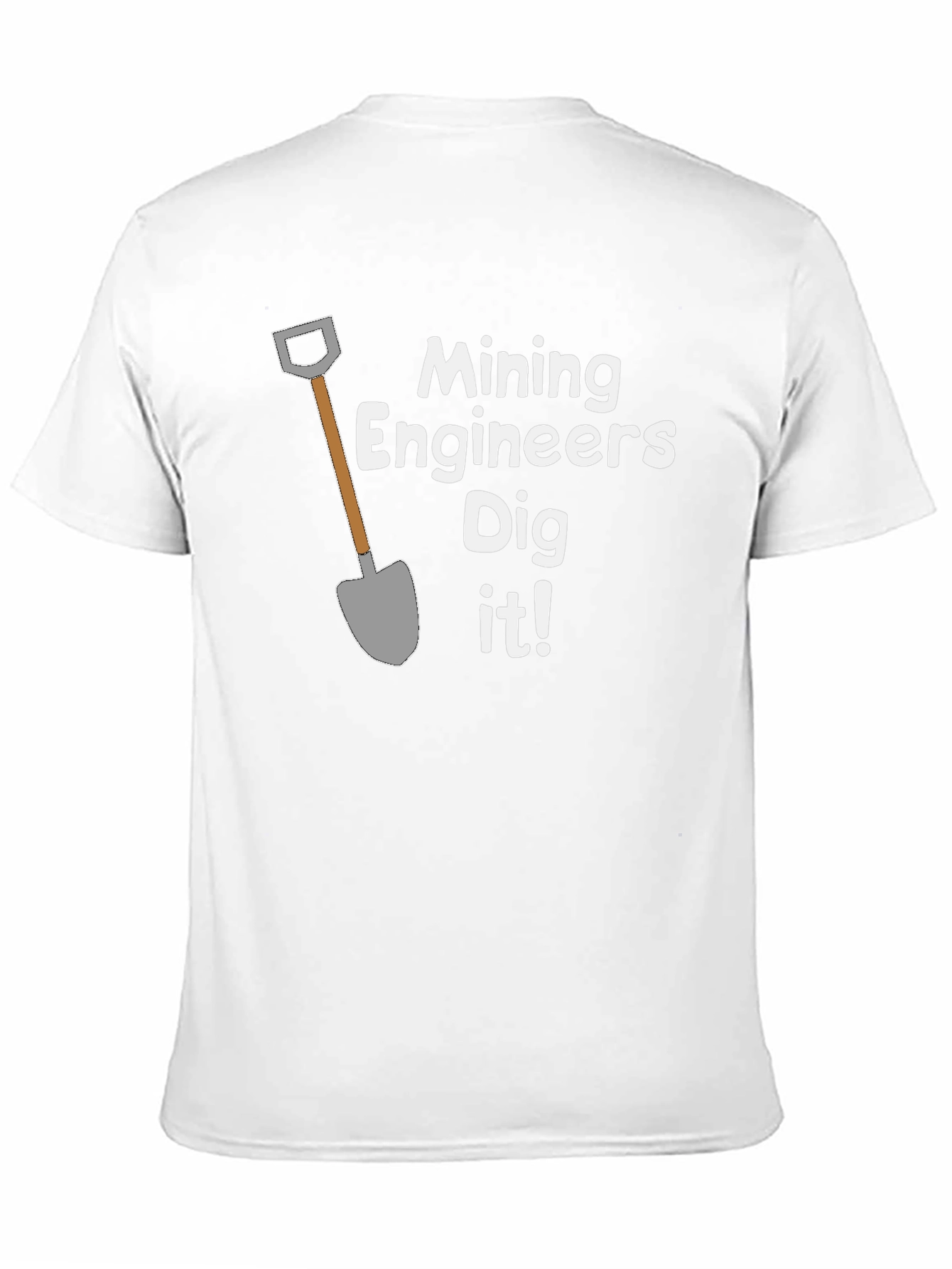 Black Mining Engineers Dig It! Funny T-Shirt view 11