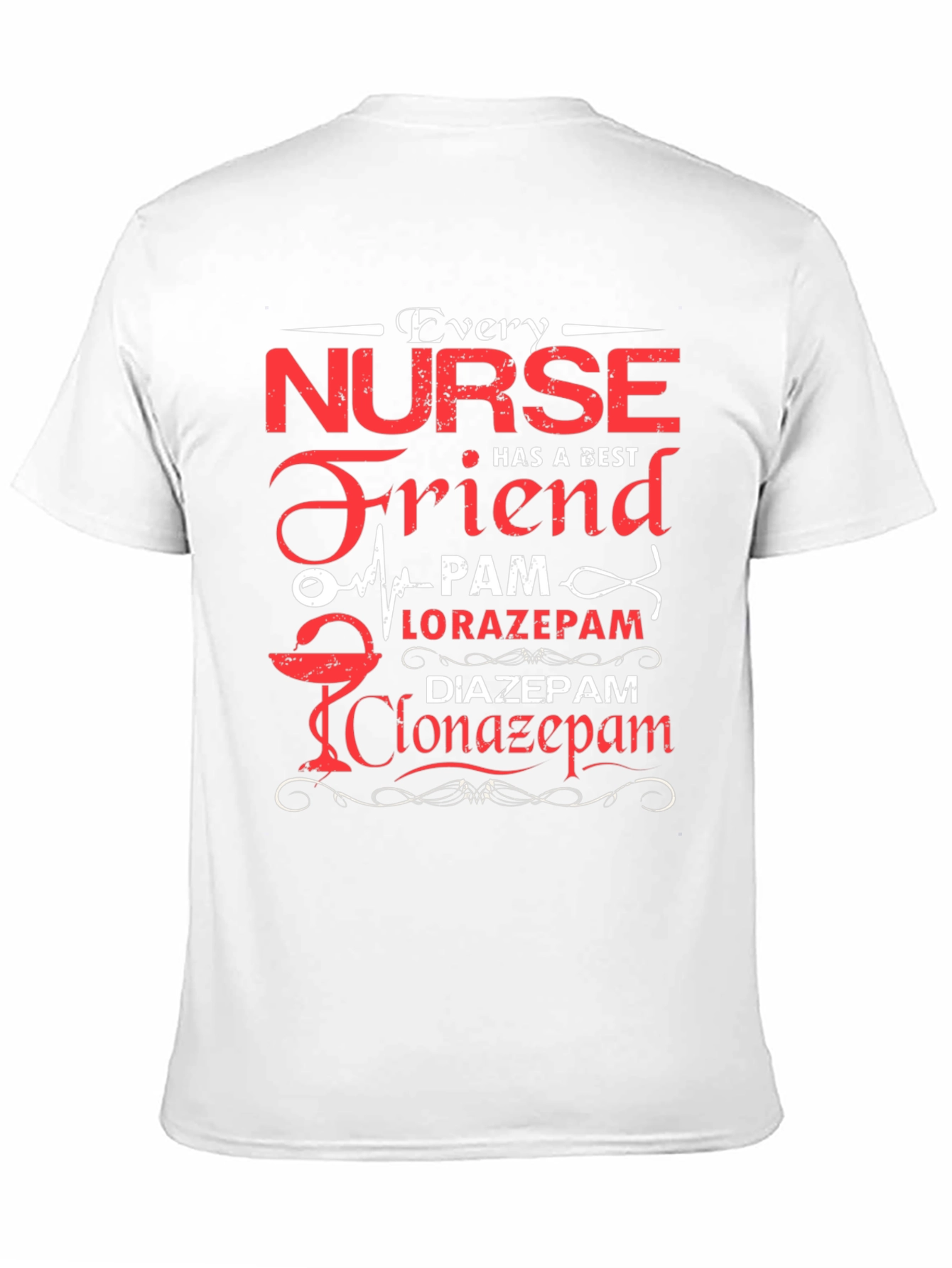 Black Every Nurse Has a Best Friend T-Shirt view 11