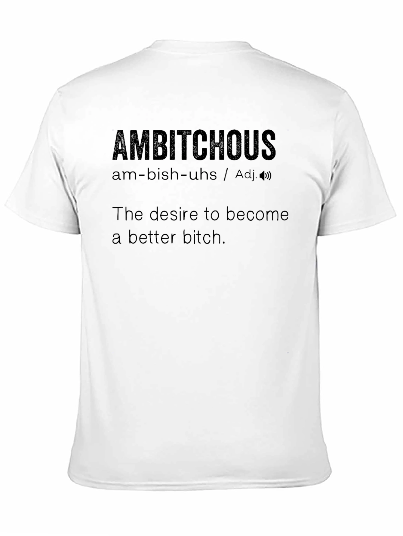 Black Ambitious Definition Graphic T-Shirt view 11